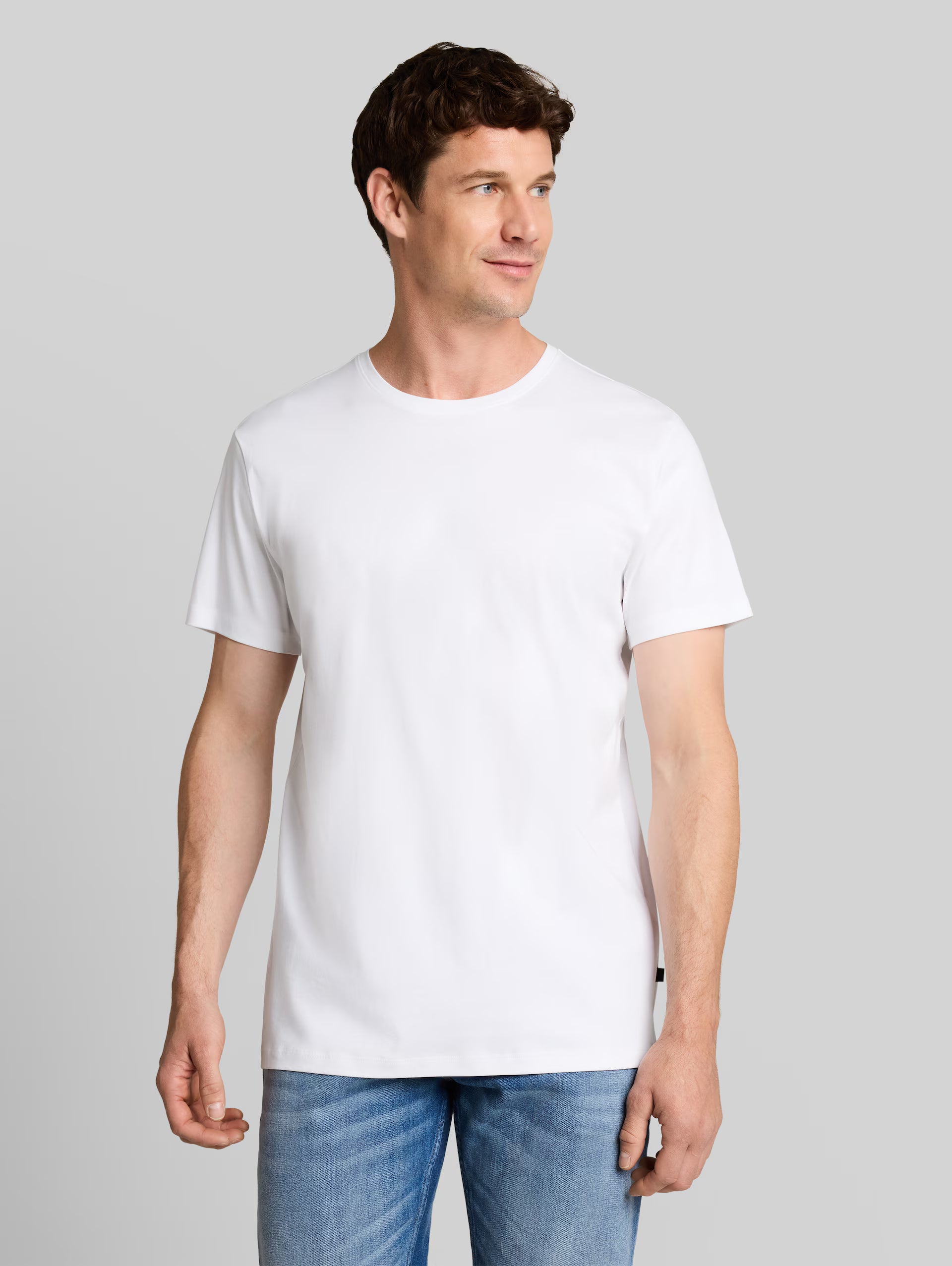 TOM TAILOR - Men fitted mercericed t-shirt - 1052677