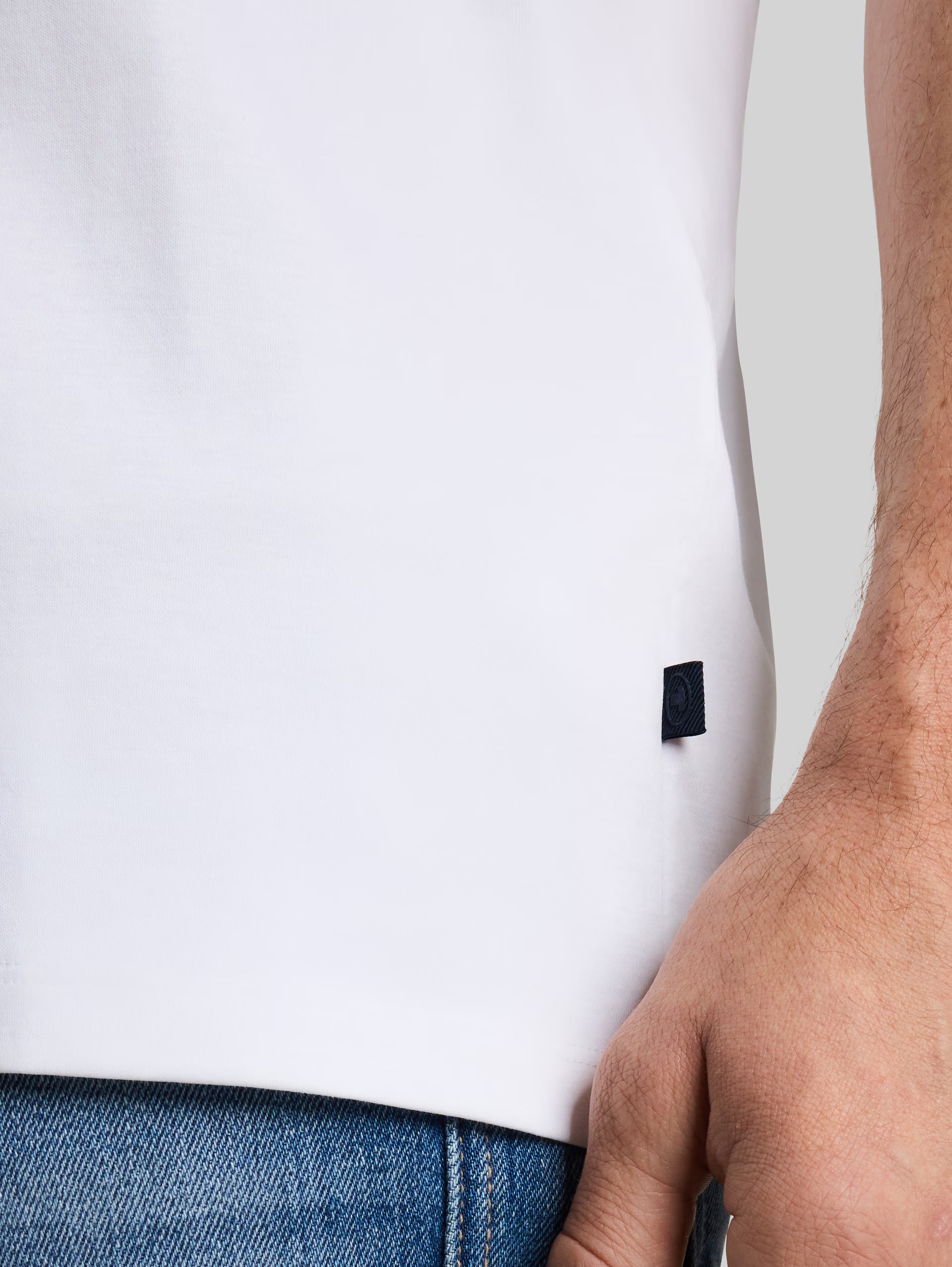 TOM TAILOR - Men fitted mercericed t-shirt - 1052677