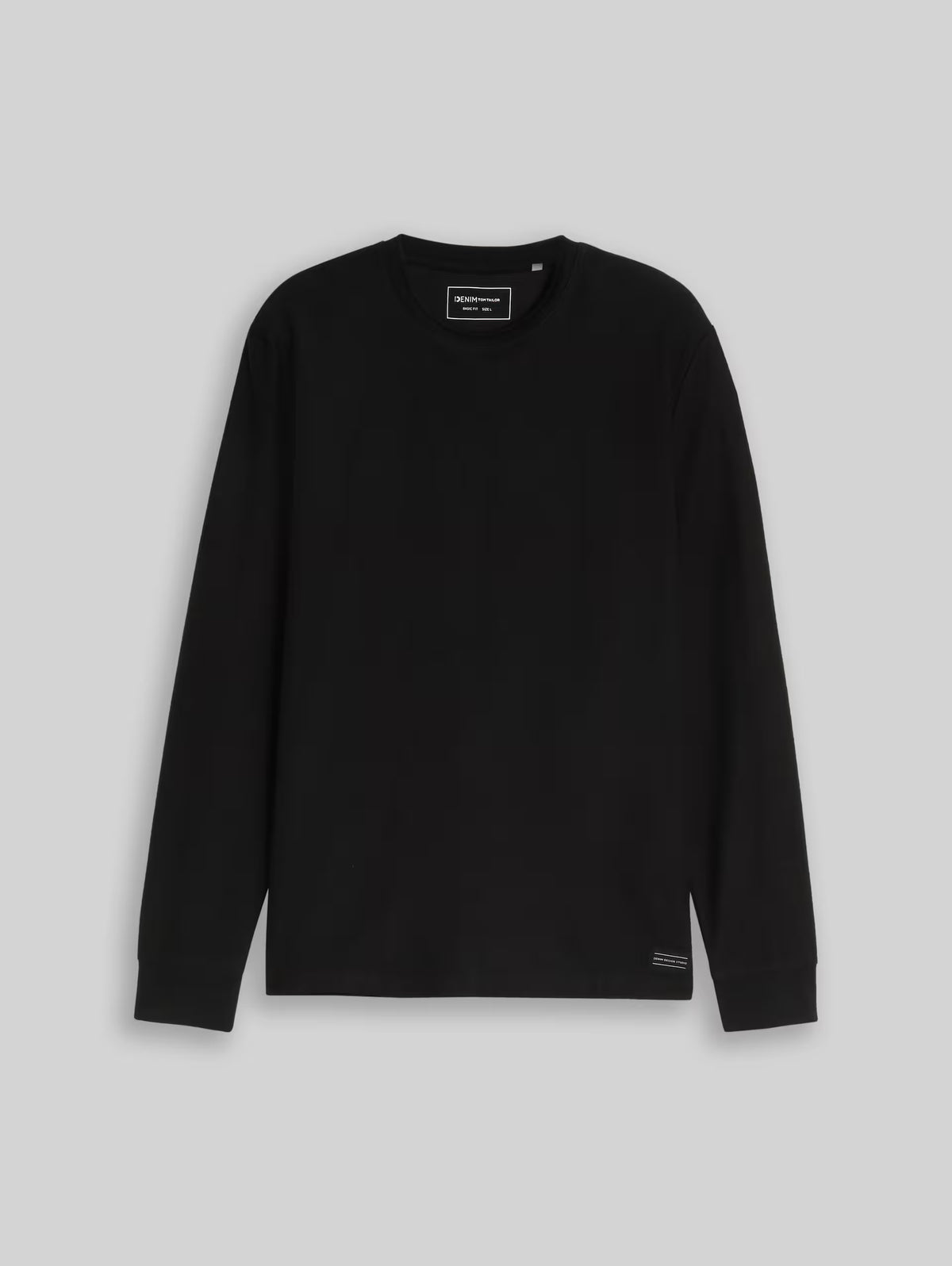 TOM TAILOR - Long-sleeved T-shirt with logo badge - 1052725