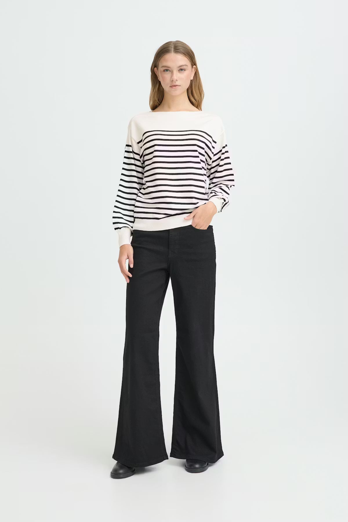 ICHI - IHLULS Boat Neck LS Pullover - 20125811