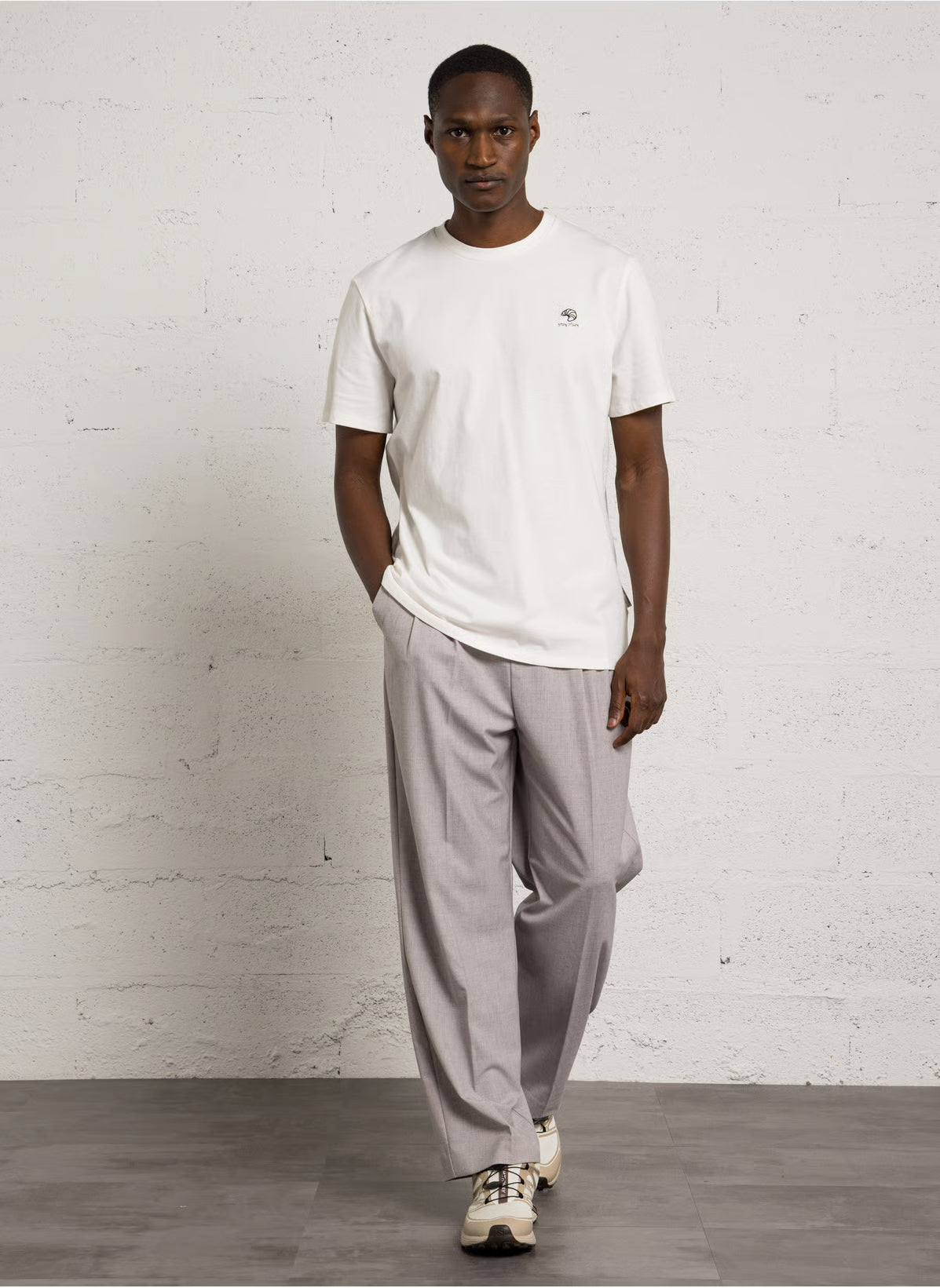 CASUAL FRIDAY - CFELIAN Oversized cotton T-shirt - White - 20506356