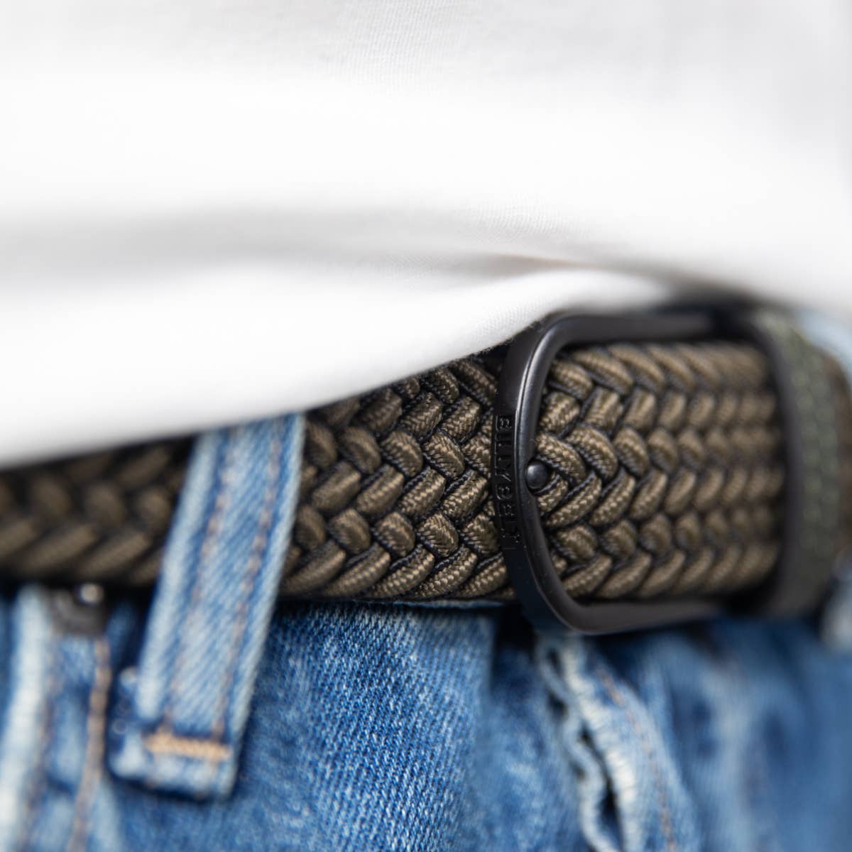 Elastic Braided Belt - Sherwood