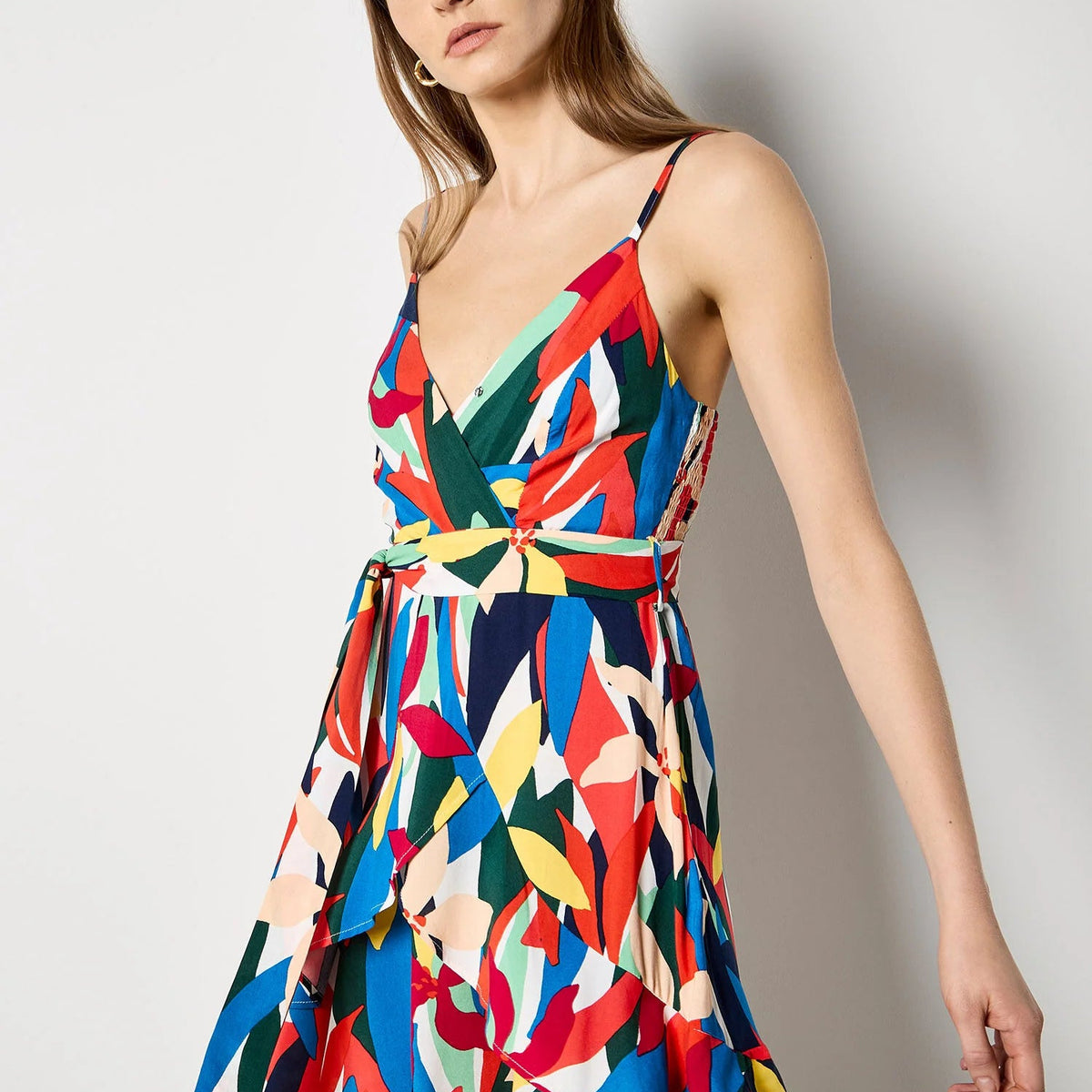 layered cami dress APRICOT - Colour Block Topshop