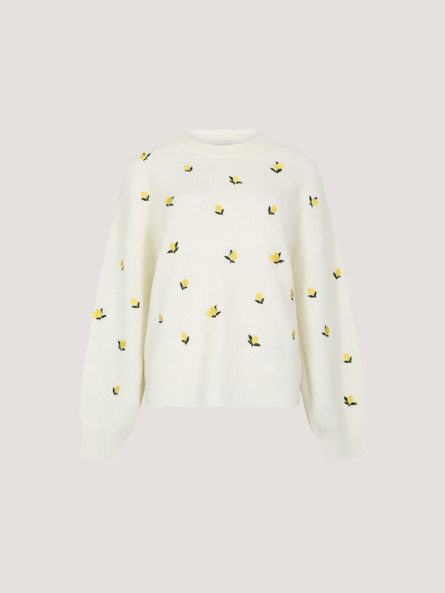 APRICOT - Embroidered Lemon Jumper - X184767 - Boutique Bubbles