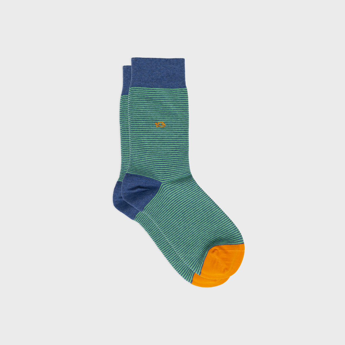 Combed cotton striped socks - Garden Party