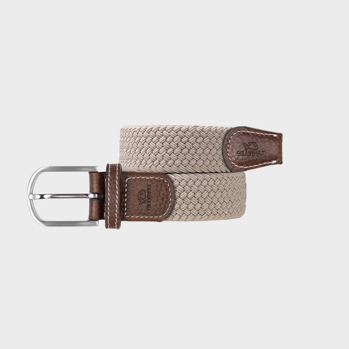 Beige Sand Elastic Braided Belt - Boutique Bubbles