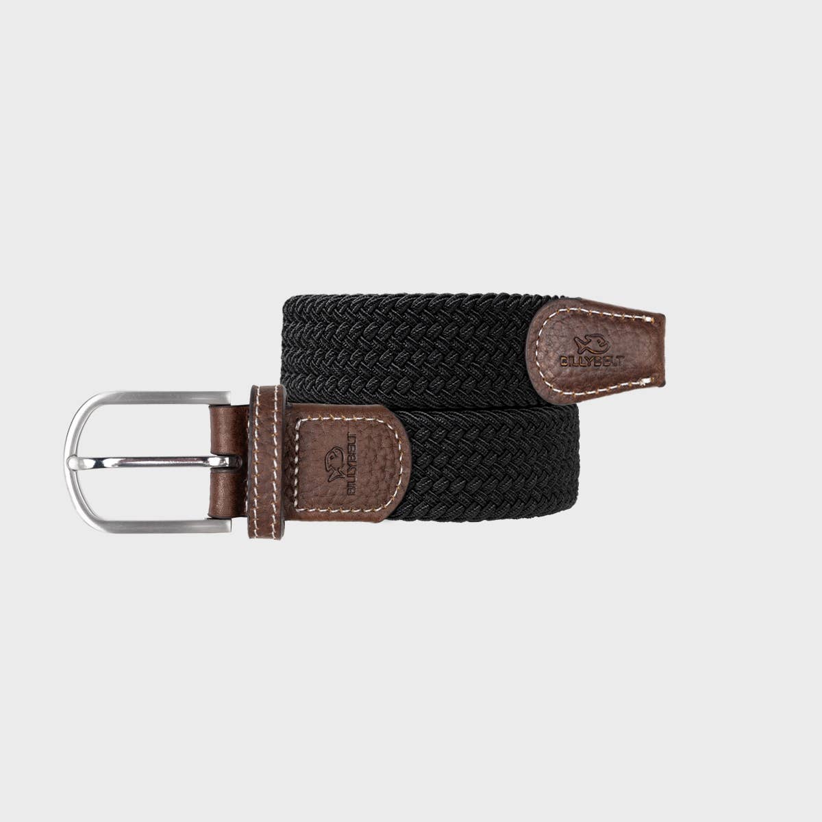 Elastic braided belt - Licorice black
