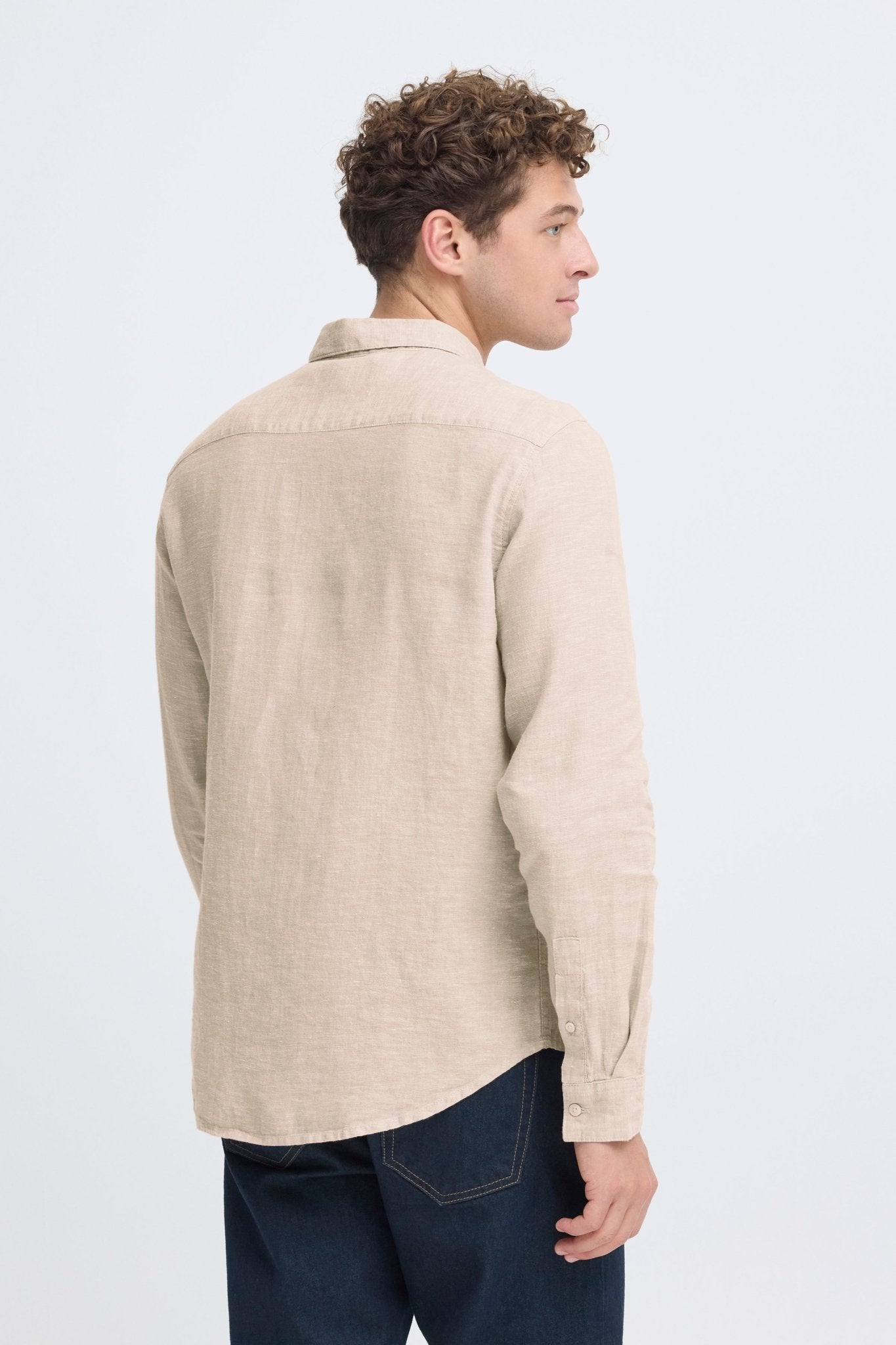 CASUAL FRIDAY - Anton BD LS linen shirt - 20504348 - Boutique Bubbles