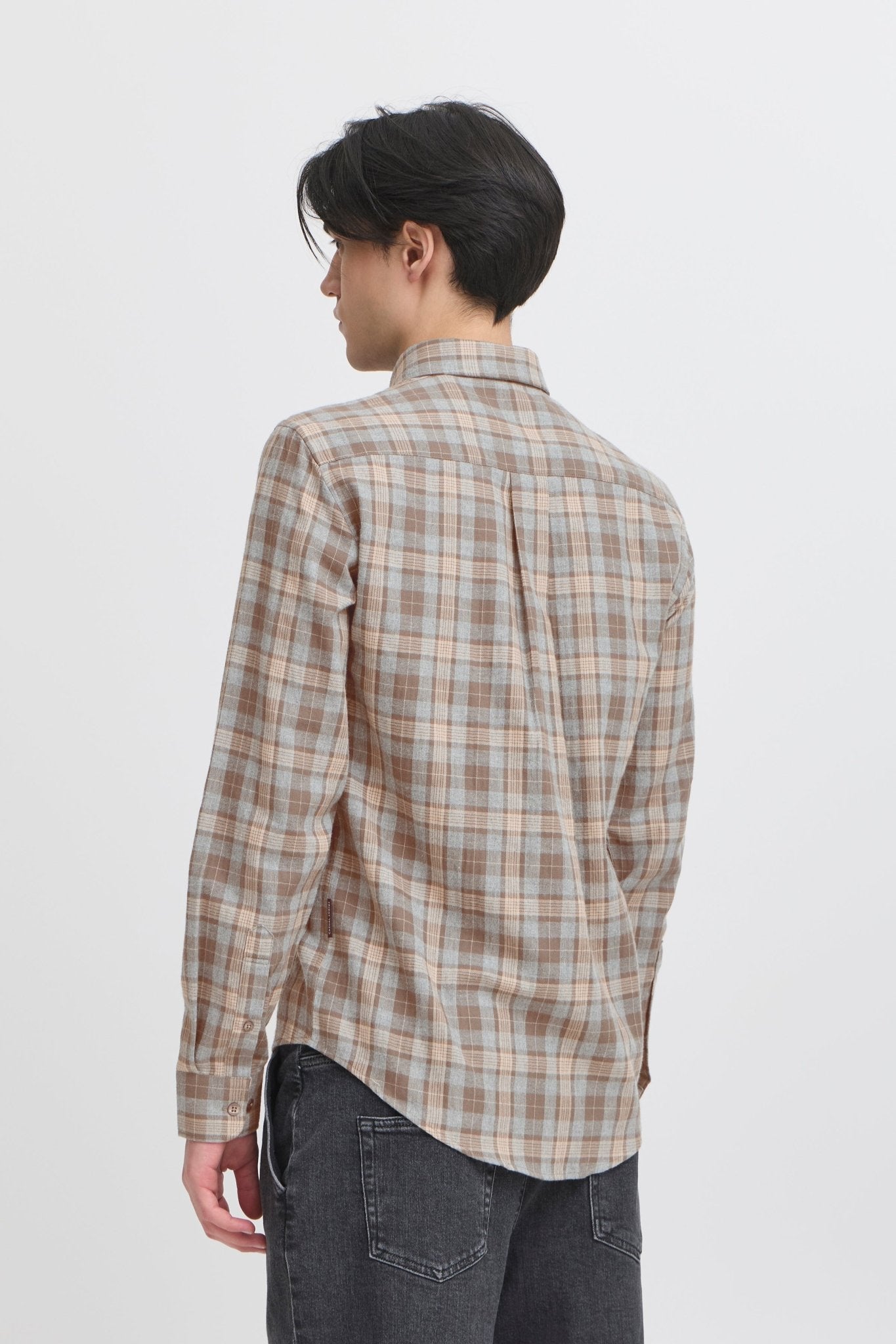 CASUAL FRIDAY - ANTONS 0159 checked brushed shirt - 20505585 - Boutique Bubbles