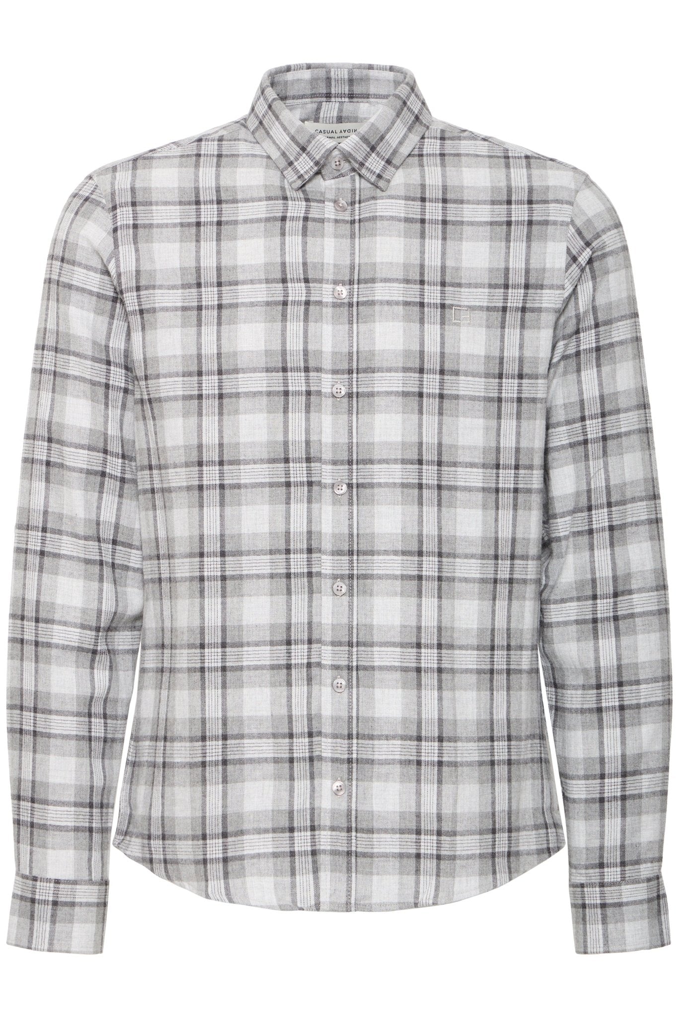 CASUAL FRIDAY - ANTONS 0159 checked brushed shirt - 20505585 - Boutique Bubbles