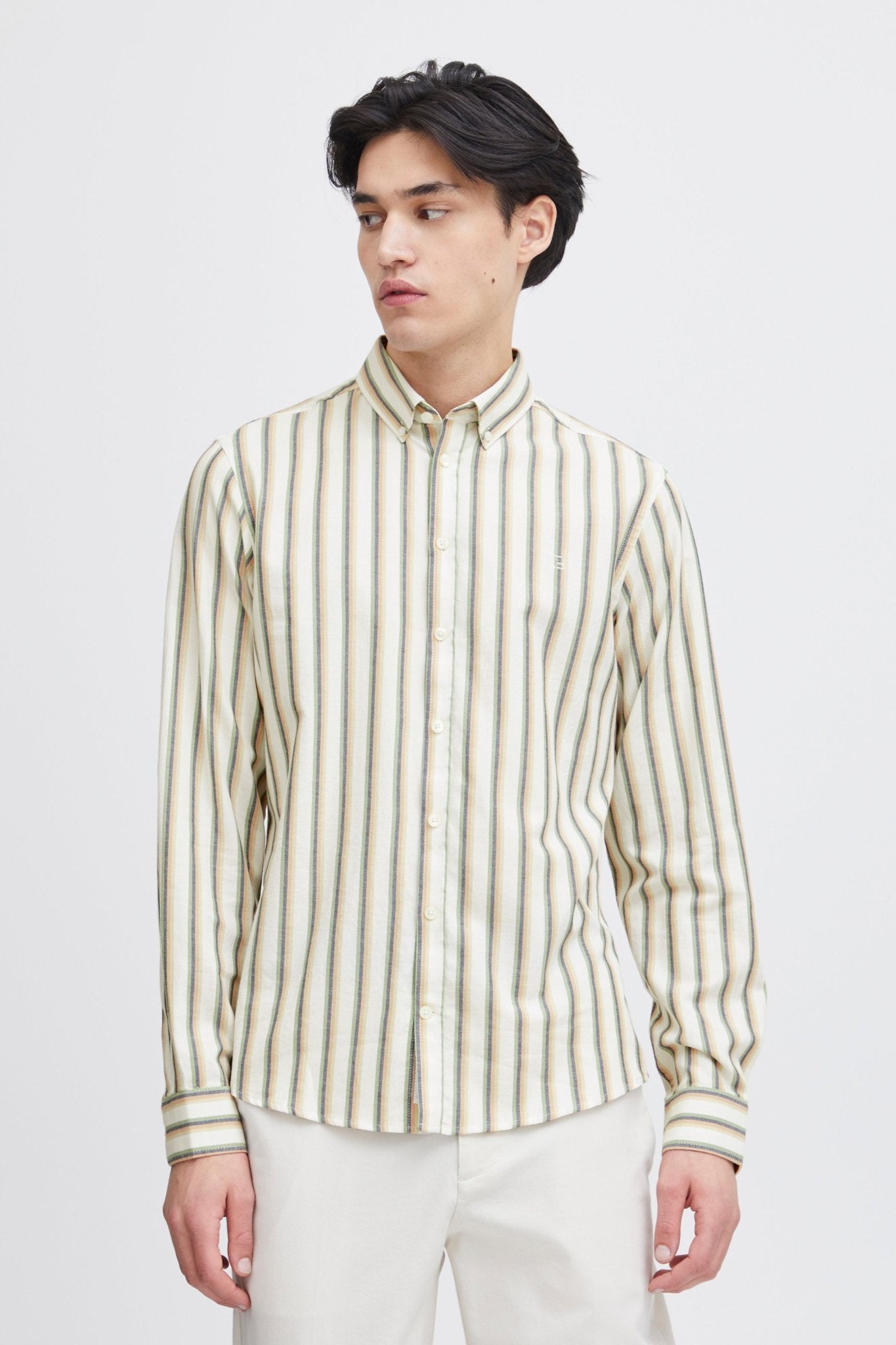 CASUAL FRIDAY - CFANTON LS BD striped shirt - 20505076 - Boutique Bubbles