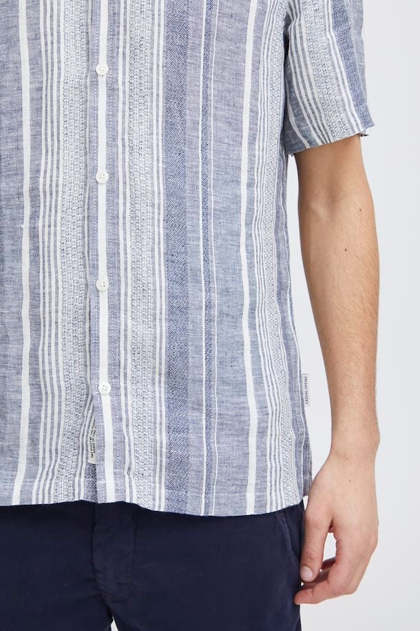 CASUAL FRIDAY - CFAnton SS Linen Striped Shirt - 20505068 - Boutique Bubbles