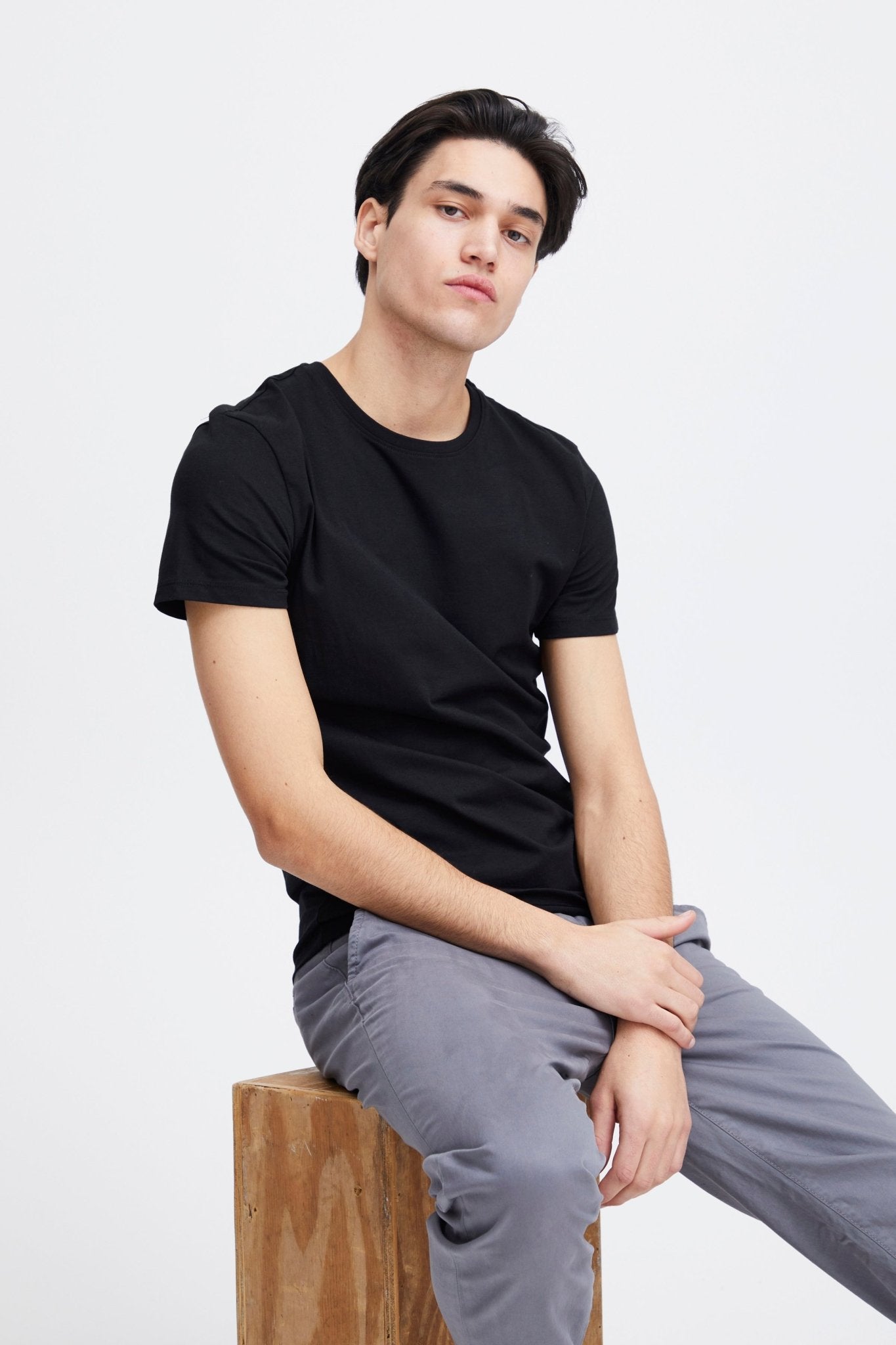 CASUAL FRIDAY - CFDAVIDE crew neck tee - 20503063 - Boutique Bubbles