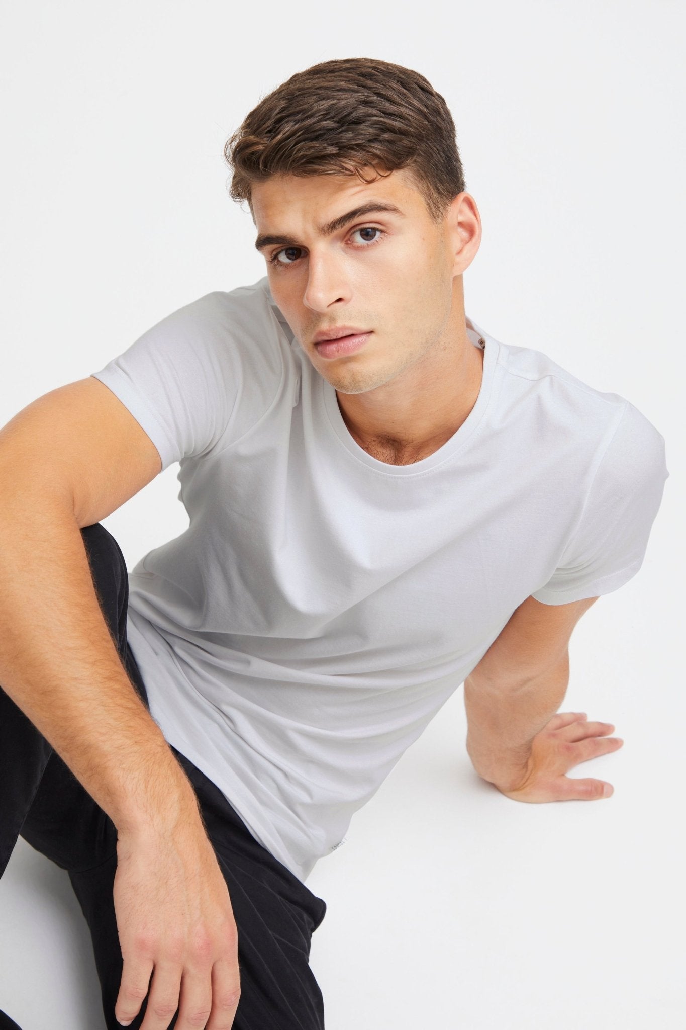 CASUAL FRIDAY - CFDAVIDE crew neck tee - 20503063 - Boutique Bubbles