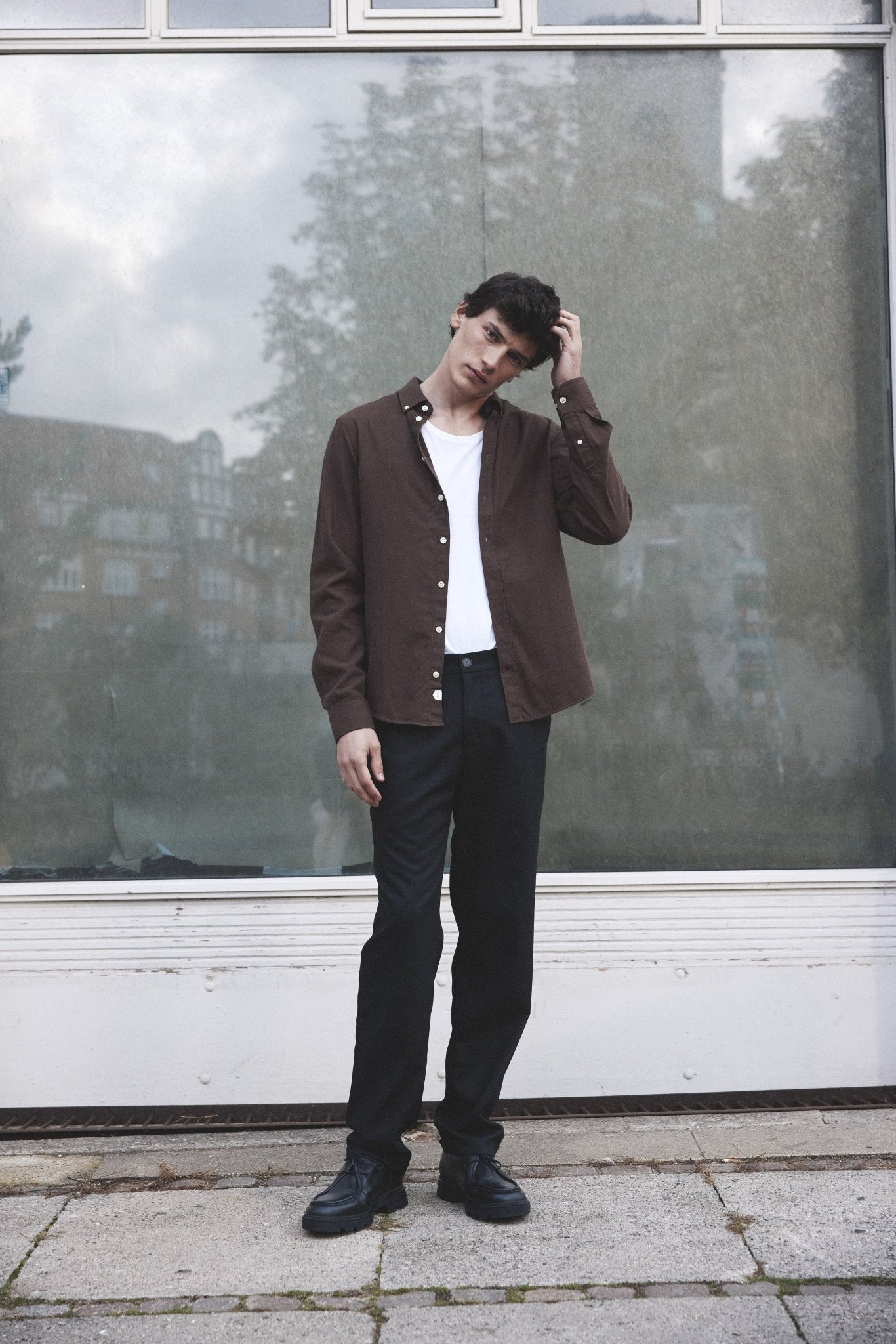 CASUAL FRIDAY - CFDAVIDE crew neck tee - 20503063 - Boutique Bubbles