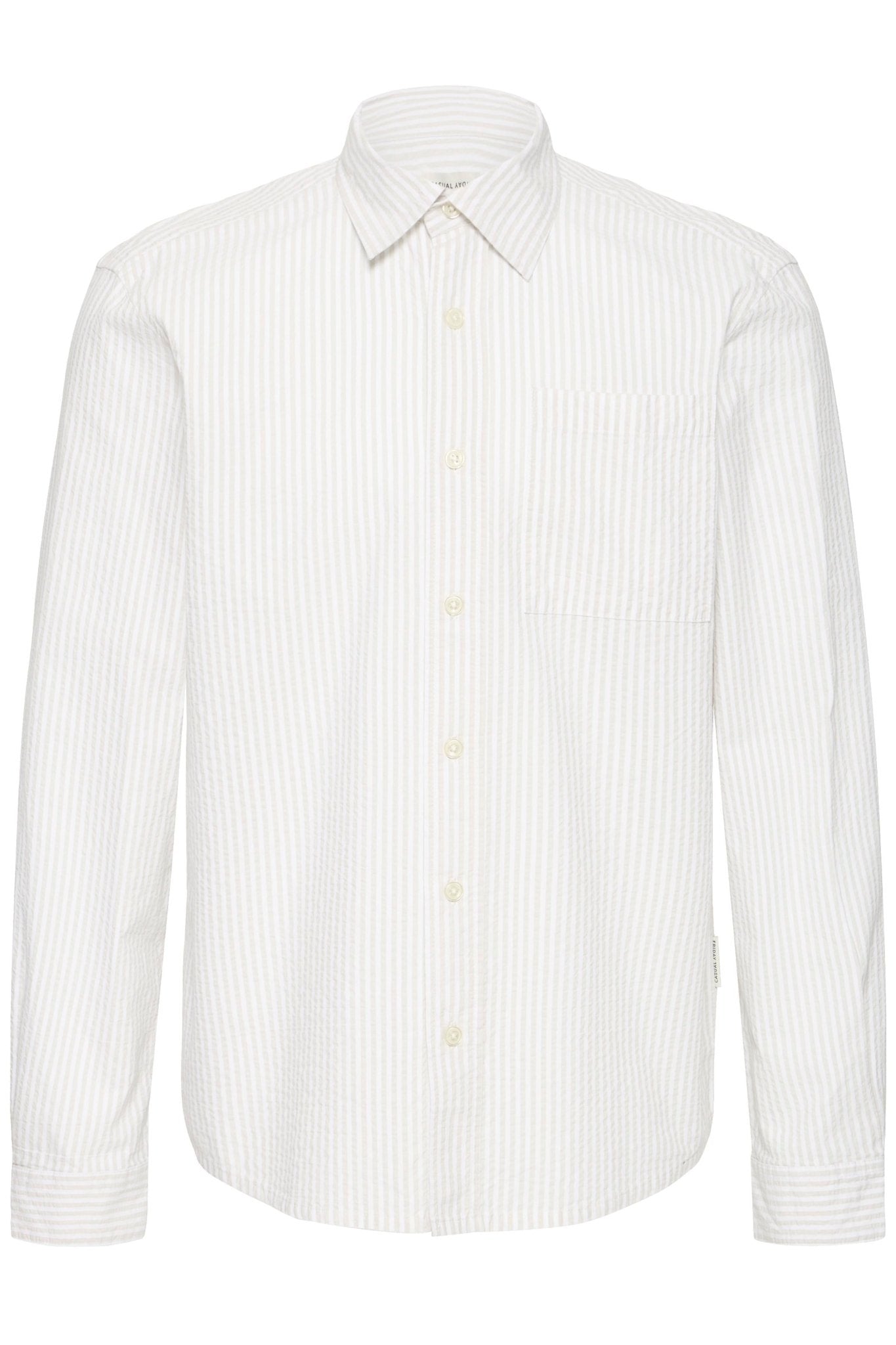 CASUAL FRIDAY - CFJAEVON LS SEERSUCKER SHIRT - 20506254 - Boutique Bubbles
