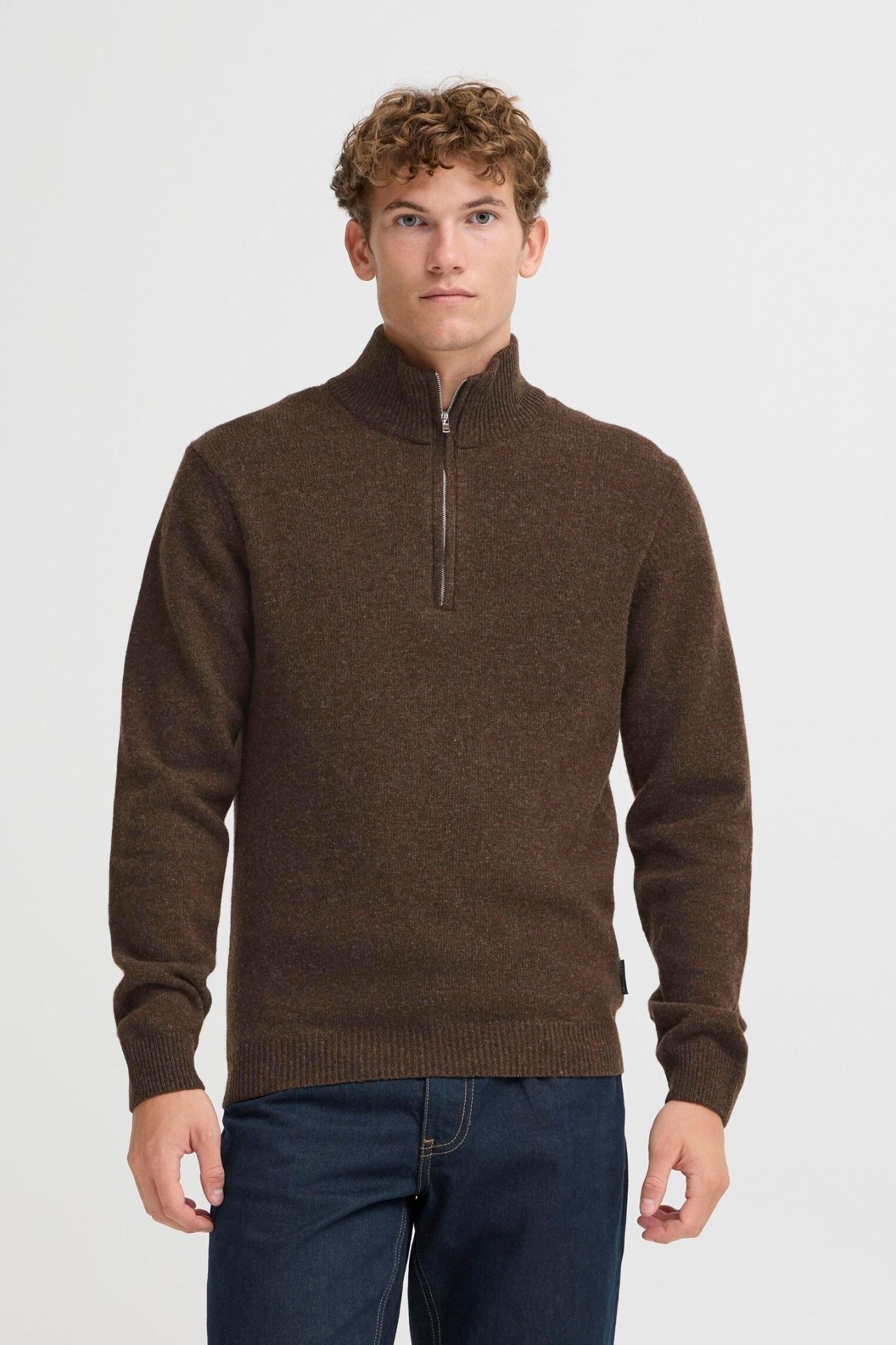 CASUAL FRIDAY - CFKARL HALFZIP LAMBSWOOL KNIT - 20505249 - Boutique Bubbles