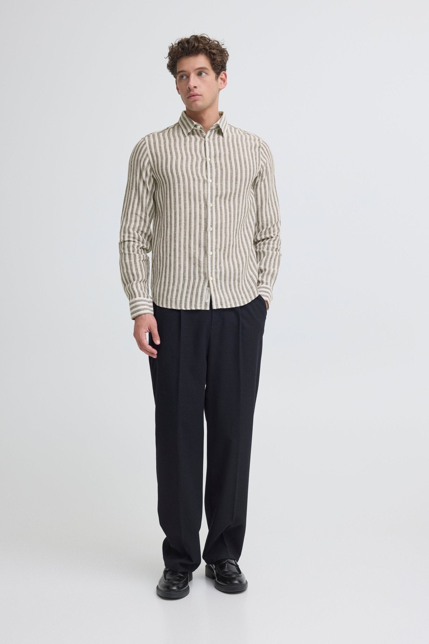 CASUAL FRIDAY - CFRISSA LS STRIPED LINEN - 20506257 - Boutique Bubbles