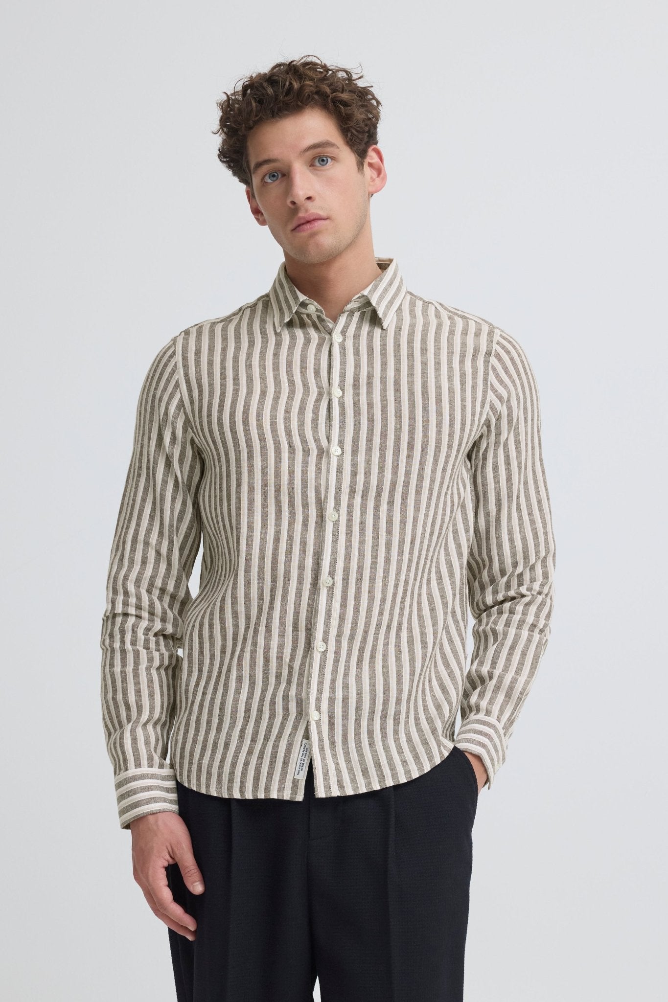 CASUAL FRIDAY - CFRISSA LS STRIPED LINEN - 20506257 - Boutique Bubbles