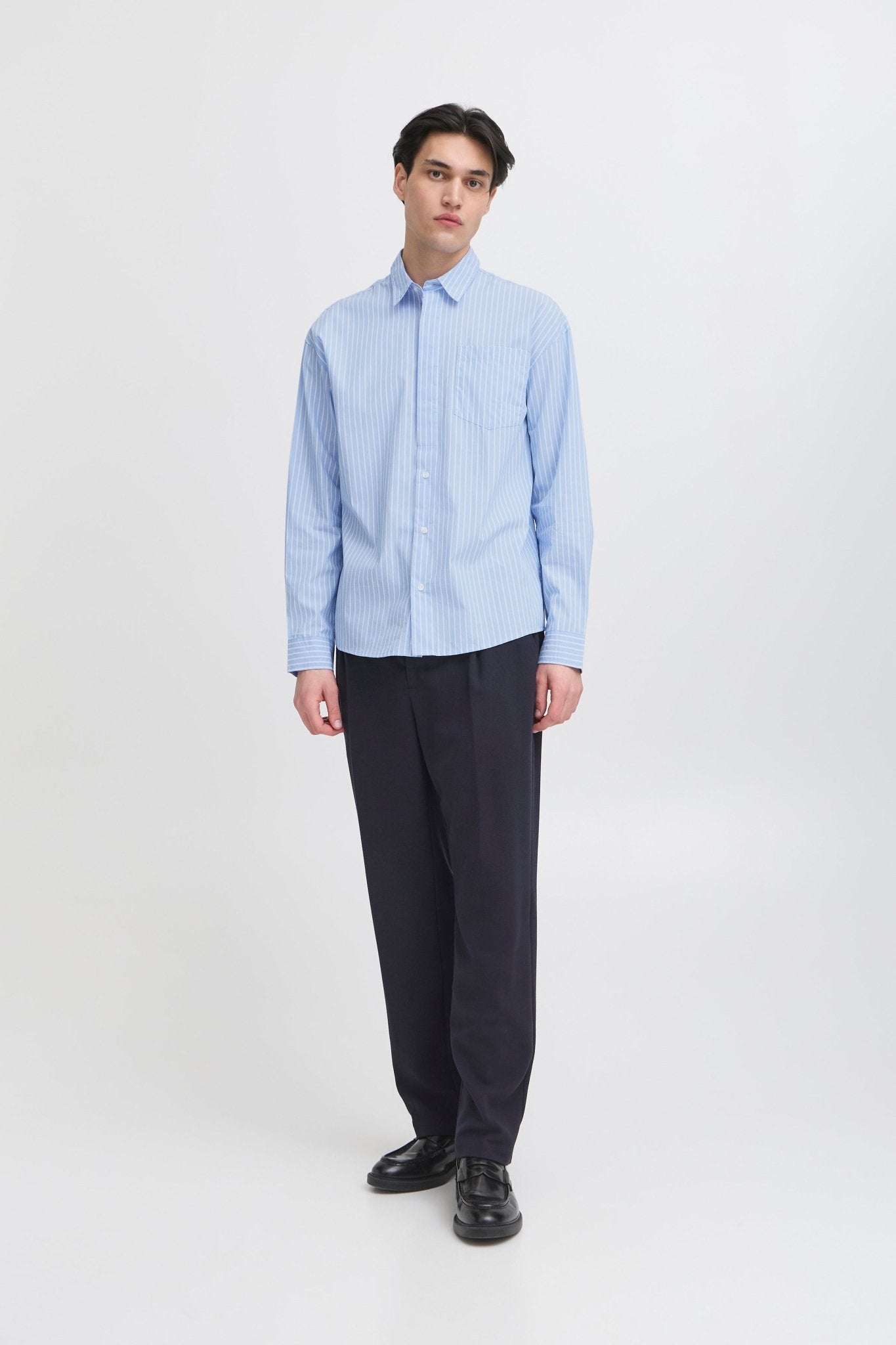 CASUAL FRIDAY - CFSIXTEN Long - sleeve wide striped shirt - 20505571 - Boutique Bubbles