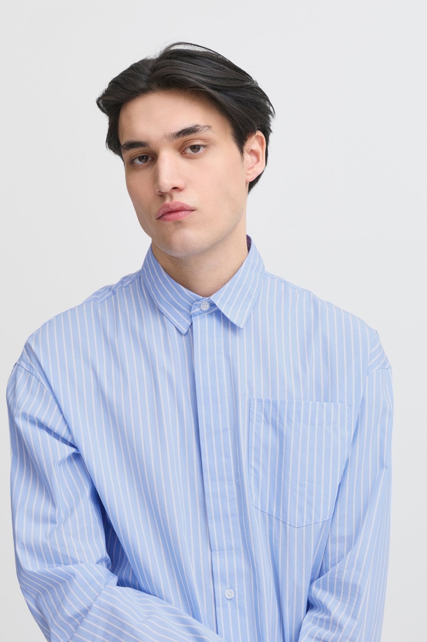CASUAL FRIDAY - CFSIXTEN Long - sleeve wide striped shirt - 20505571 - Boutique Bubbles