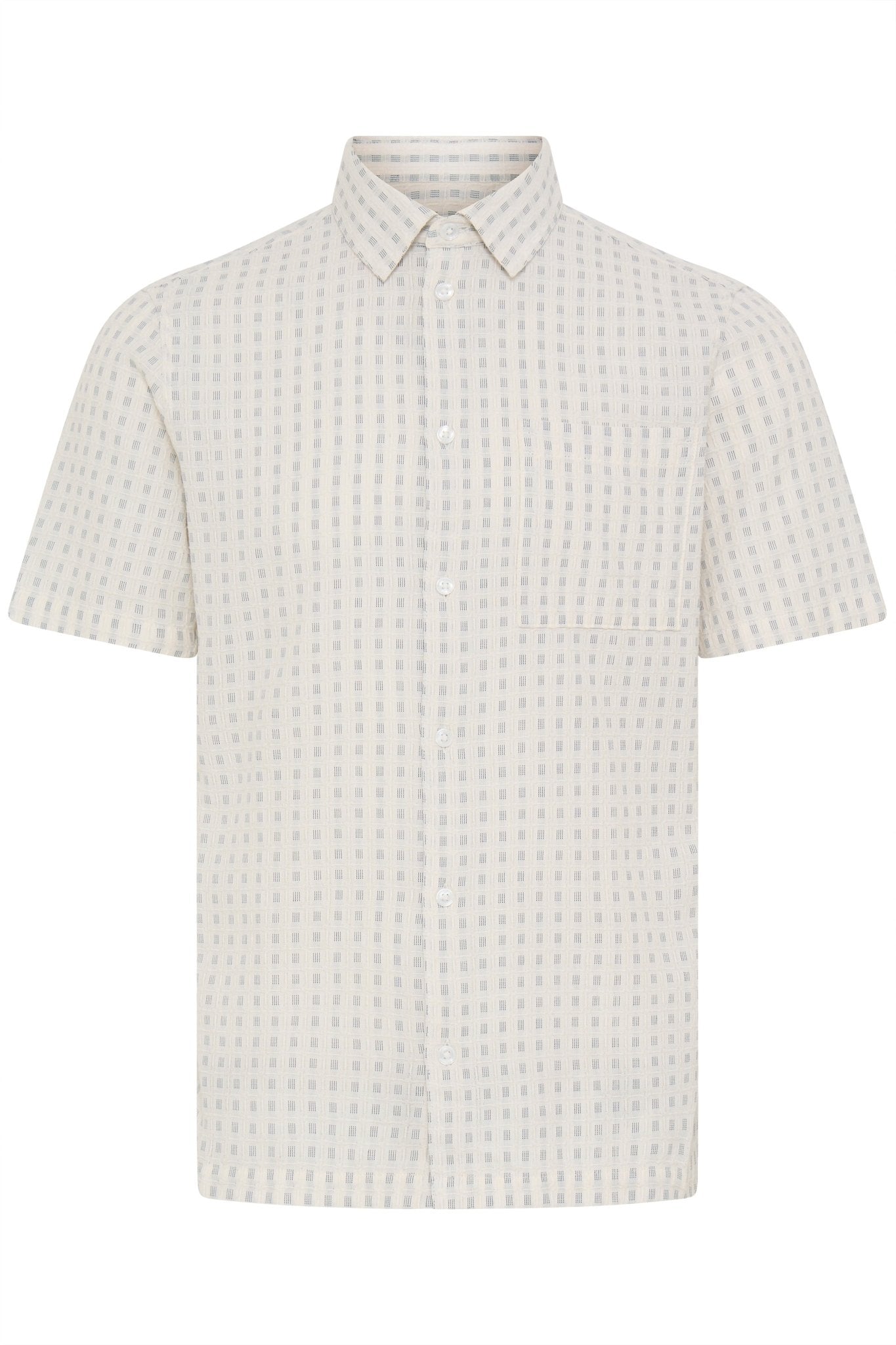 CASUAL FRIDAY - CFSTAI SS DOBBY CHECKED SHIRT - 20506250 - Boutique Bubbles