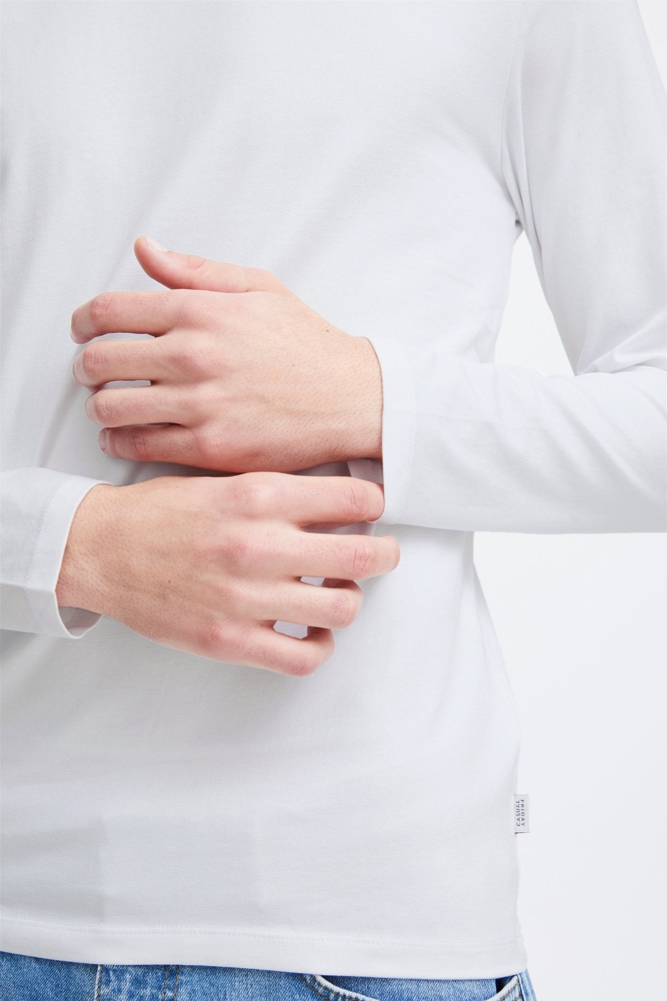 CASUAL FRIDAY - CFTHEO LS tee - 20503726 - Boutique Bubbles