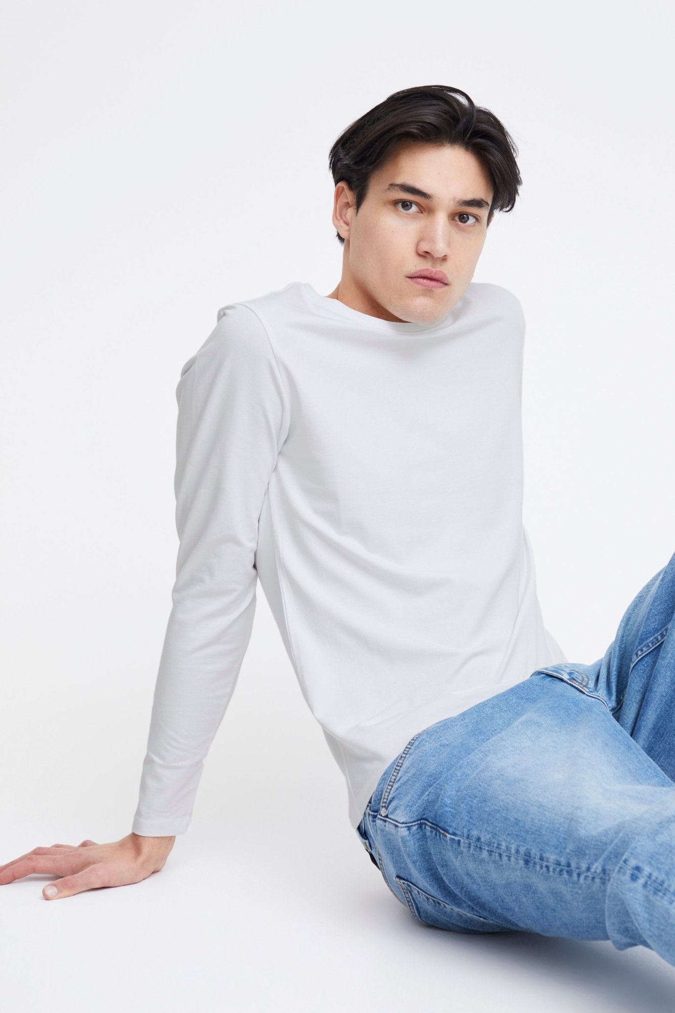 CASUAL FRIDAY - CFTHEO LS tee - 20503726 - Boutique Bubbles