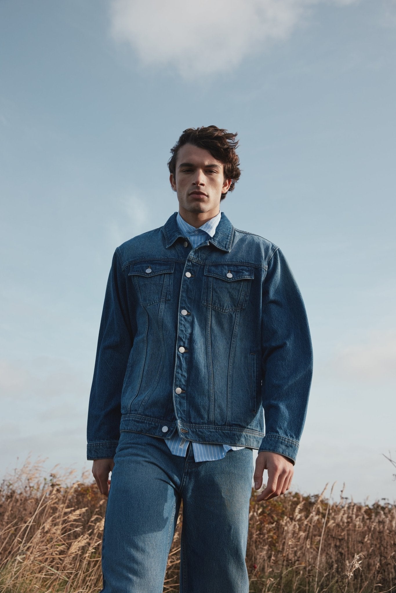 CASUAL FRIDAY - MAXEMIL0222 relaxed denim jacket - 20505563 - Boutique Bubbles