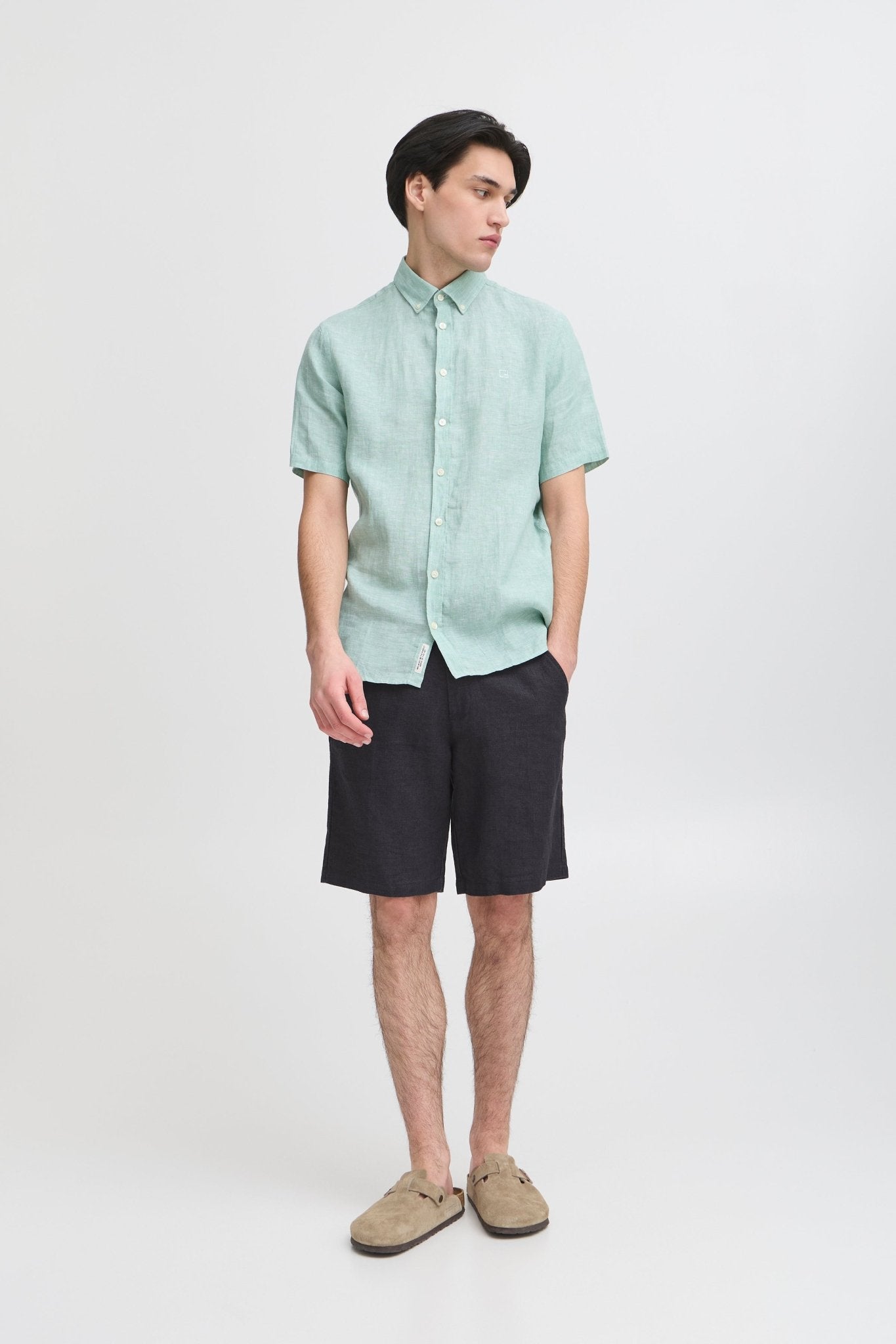CASUAL FRIDAY - PANDRUP 100% linen shorts - 20505166 - Boutique Bubbles