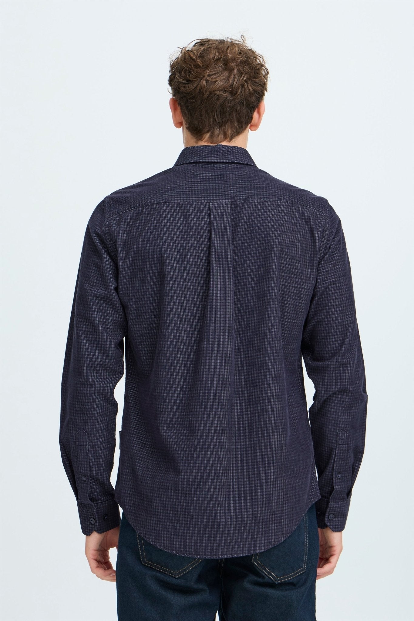 CASUAL FRIDAY - PONTUS LS BD checked corduroy shirt - 20505587 - Boutique Bubbles