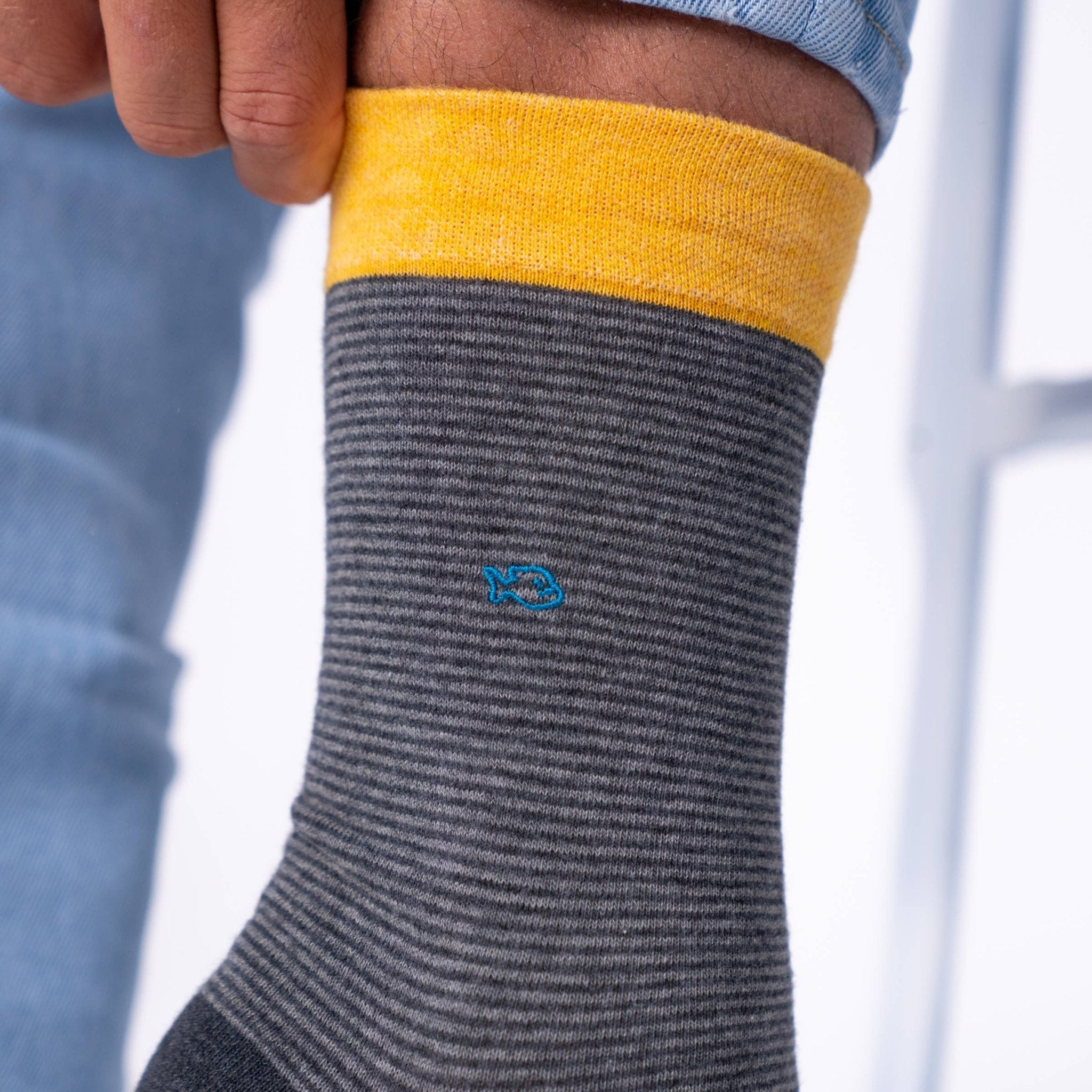 Combed Cotton Striped Socks Rock - Boutique Bubbles