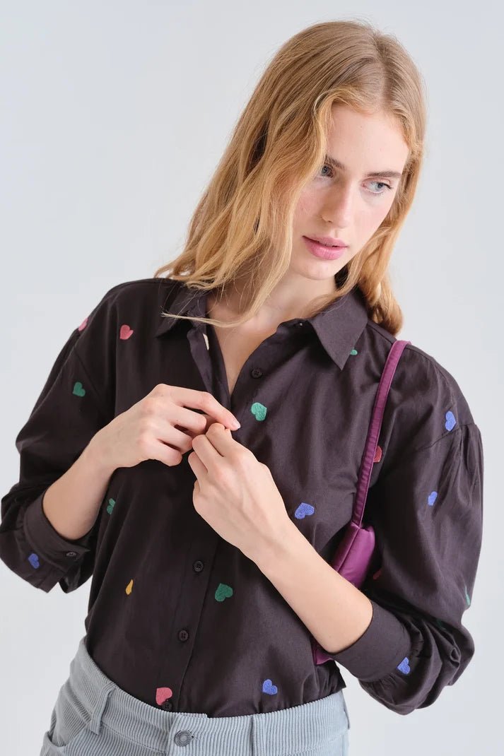 COMPANIA FANTASTICA - Candy Embro Shirt - 63C/43013 - Boutique Bubbles