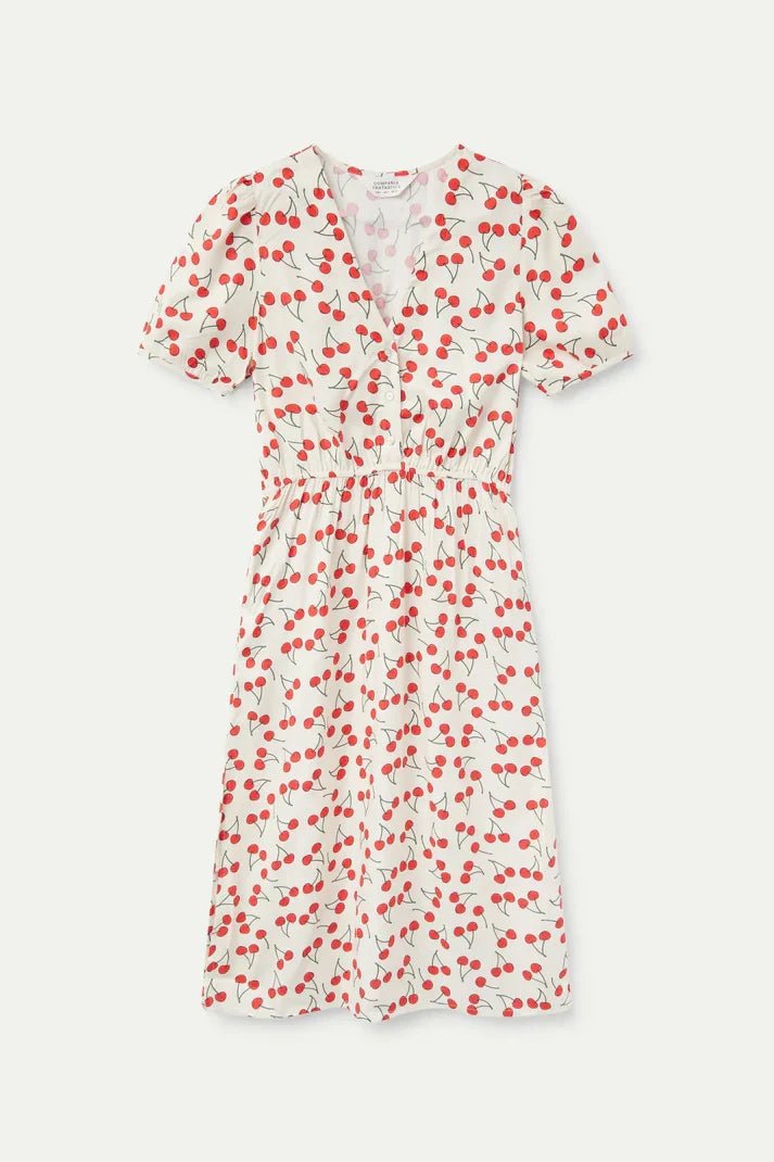 COMPANIA FANTASTICA - Cherry Print Midi Dress - 51C/41000 - Boutique Bubbles