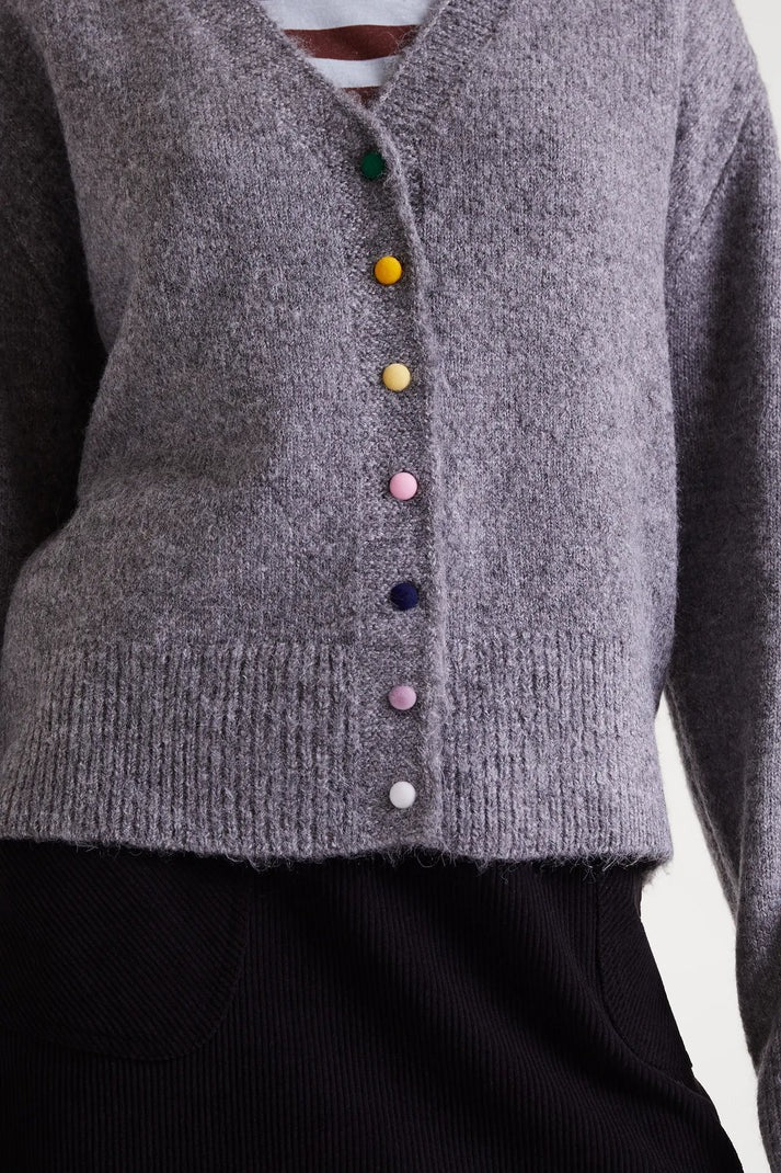 COMPANIA FANTASTICA - Colorful Buttons Cardigan - 53C/10232 - Boutique Bubbles