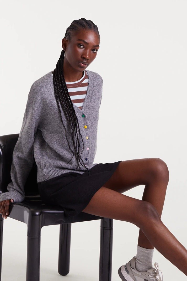 COMPANIA FANTASTICA - Colorful Buttons Cardigan - 53C/10232 - Boutique Bubbles