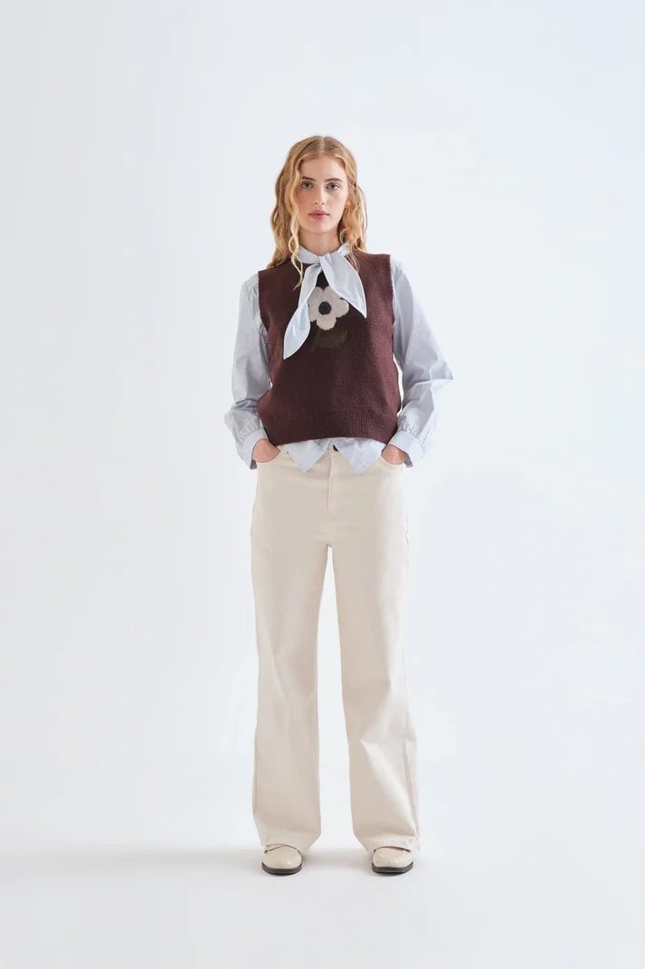 COMPANIA FANTASTICA - Flower Vest - 63C/10236 - Boutique Bubbles
