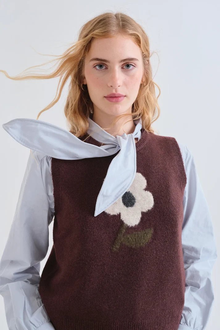 COMPANIA FANTASTICA - Flower Vest - 63C/10236 - Boutique Bubbles