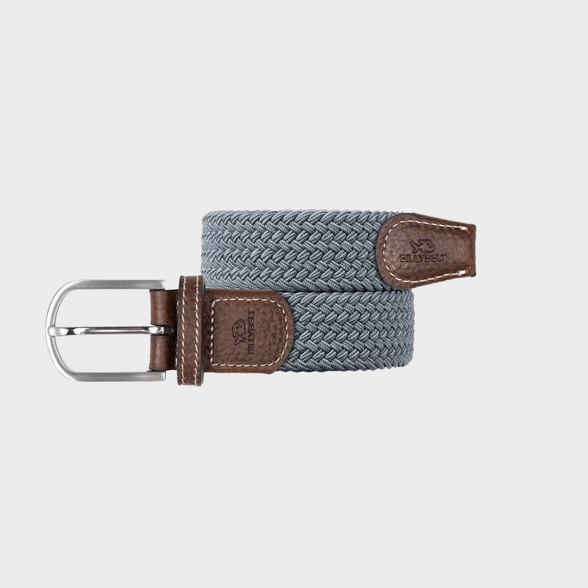 Elastic braided belt - Cool Gray - Boutique Bubbles