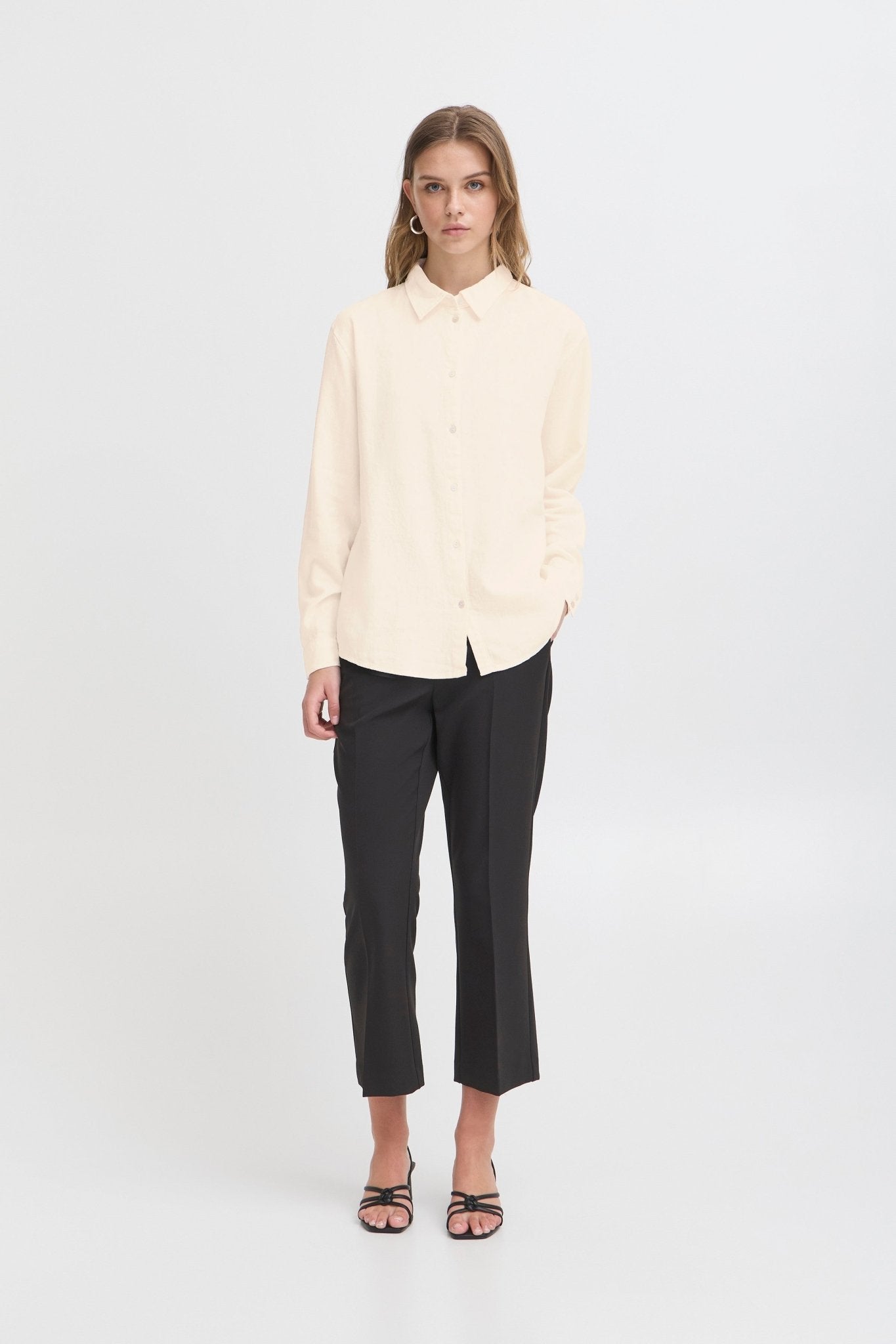 ICHI - IHLINNO Long sleeved shirt - 20122920 - Boutique Bubbles