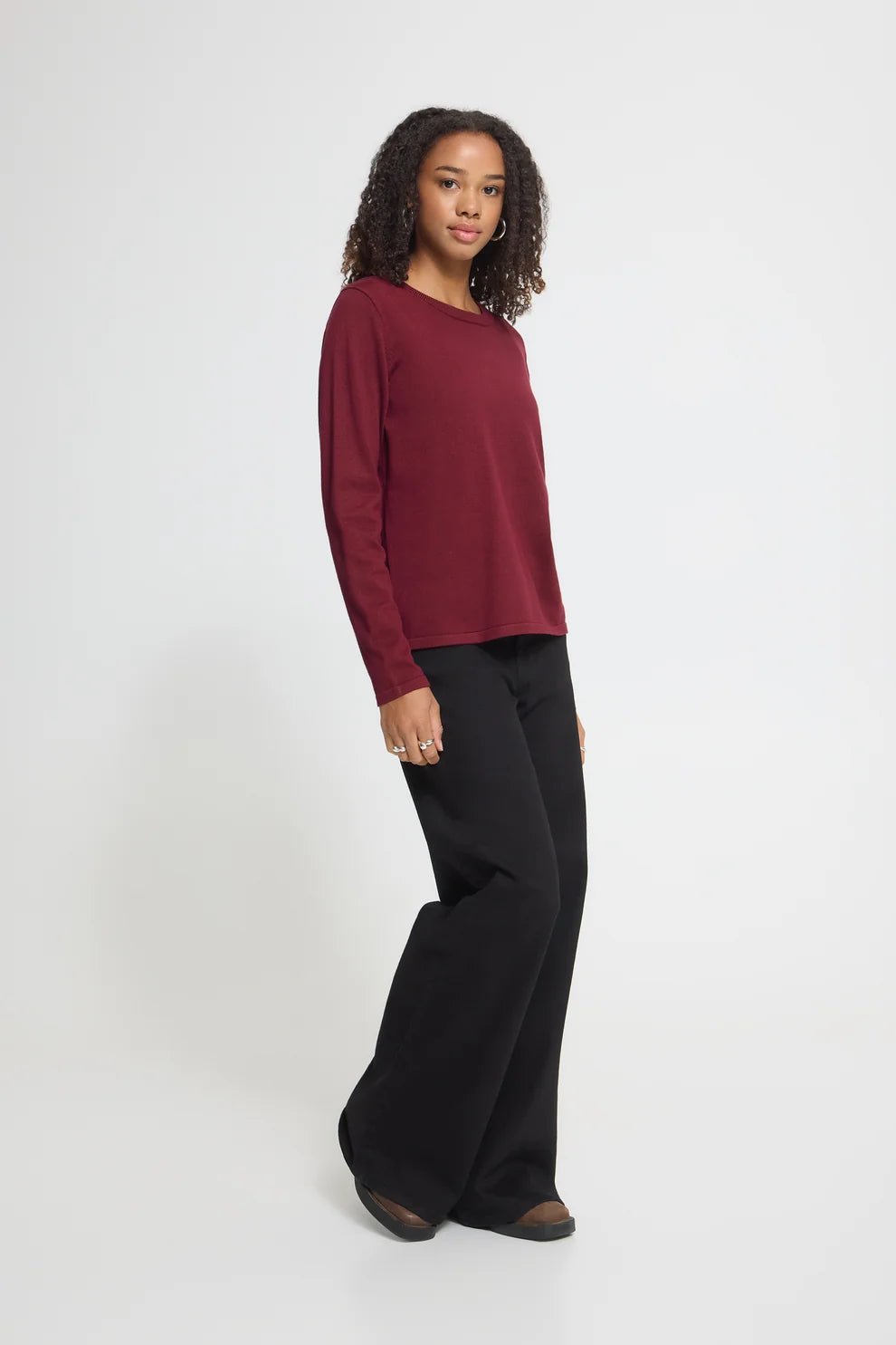 ICHI - IHLULS Boat Neck LS Pullover - 20125811 - Boutique Bubbles