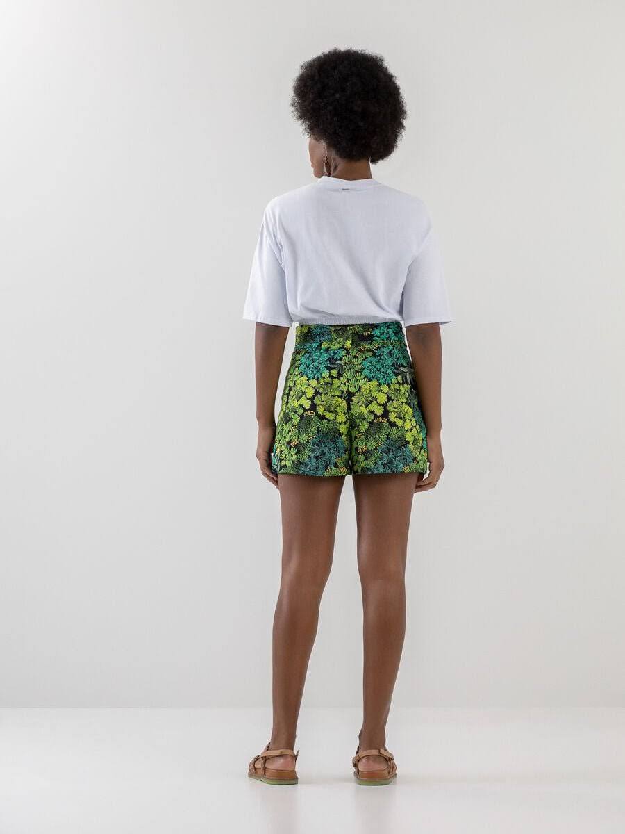 LEZ A LEZ - Top Printed Cropped T-Shirt With Elastic Bar - Boutique Bubbles