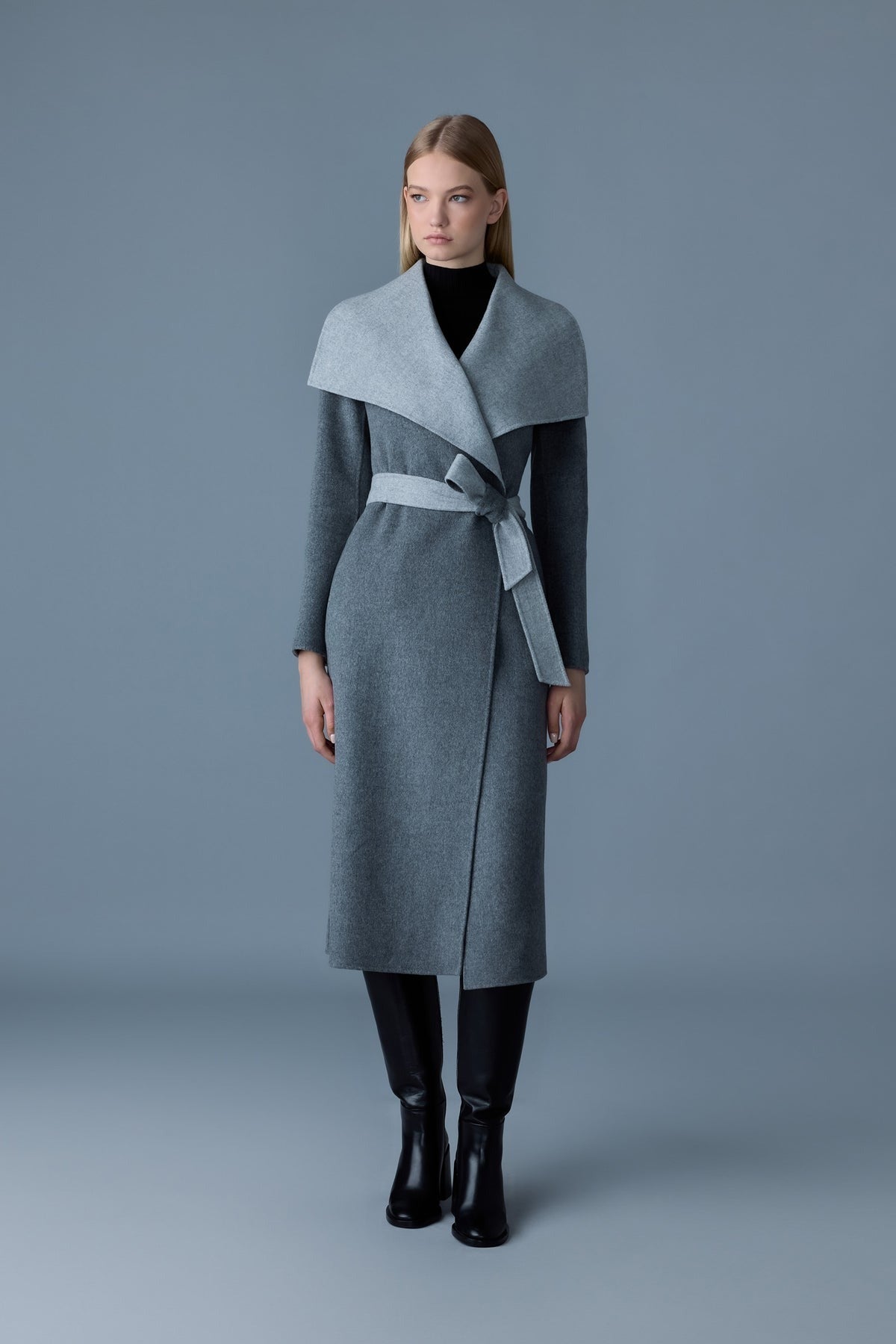 MACKAGE MAI - CN - Double - Face Wool Wrap Coat - Boutique Bubbles