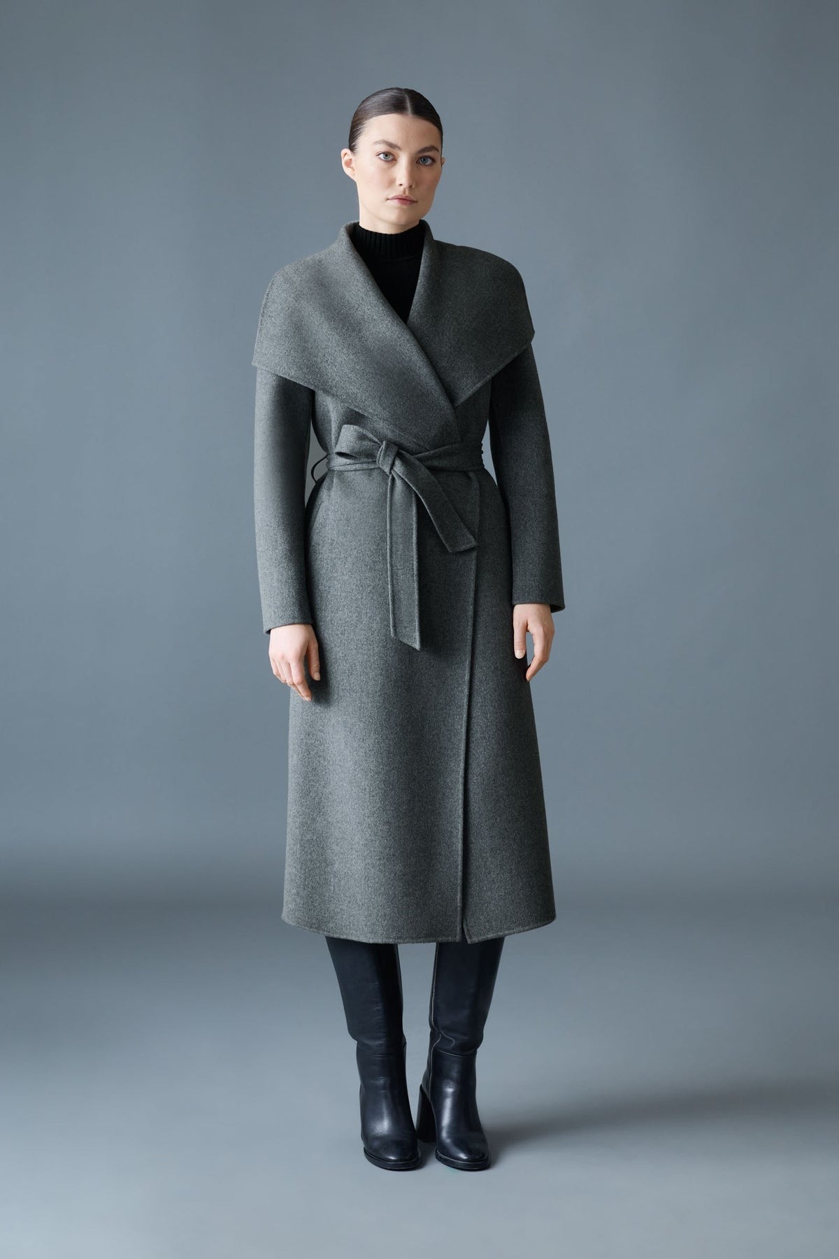 MACKAGE MAI - CN - Double - Face Wool Wrap Coat - Boutique Bubbles