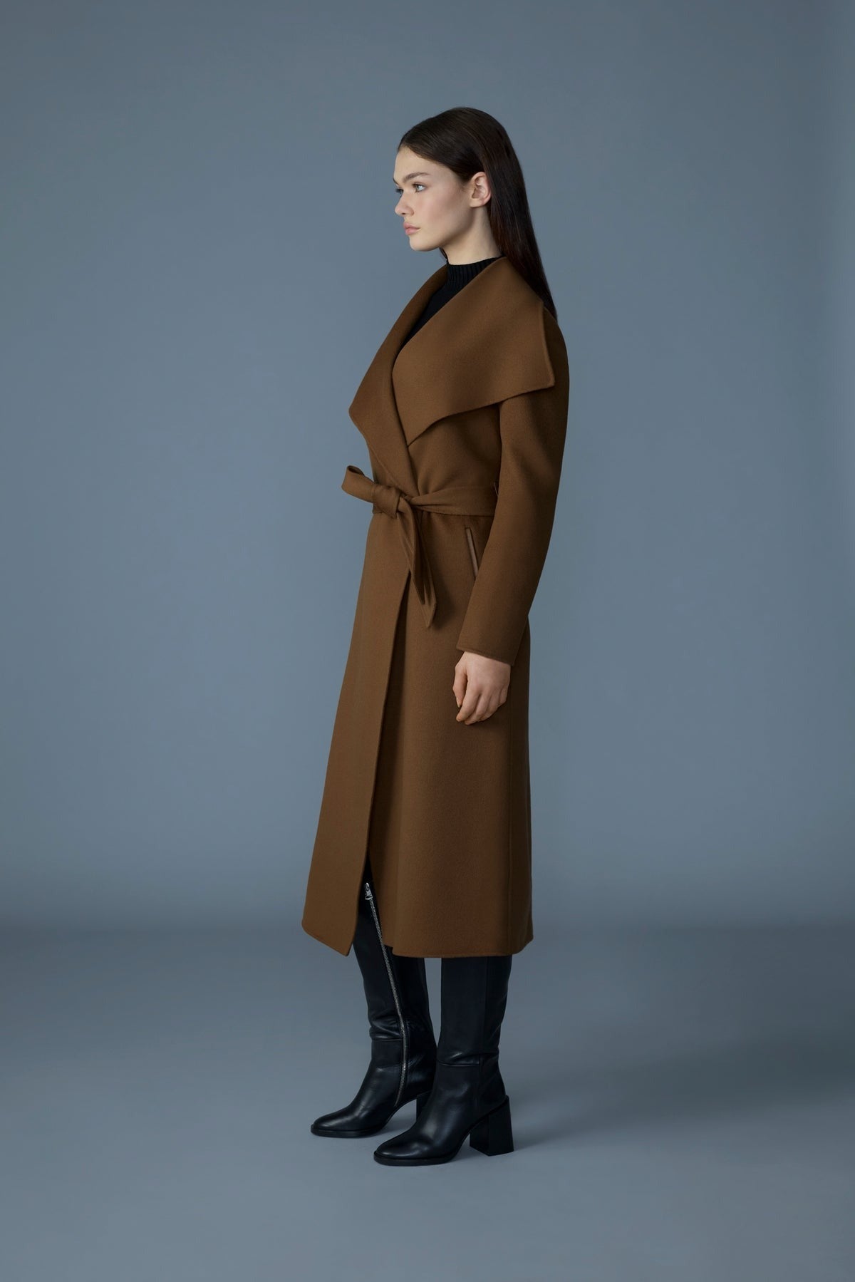 MACKAGE MAI - CN - Double - Face Wool Wrap Coat - Boutique Bubbles