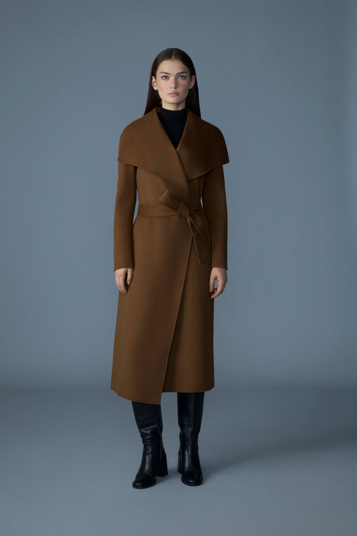 MACKAGE MAI - CN - Double - Face Wool Wrap Coat - Boutique Bubbles