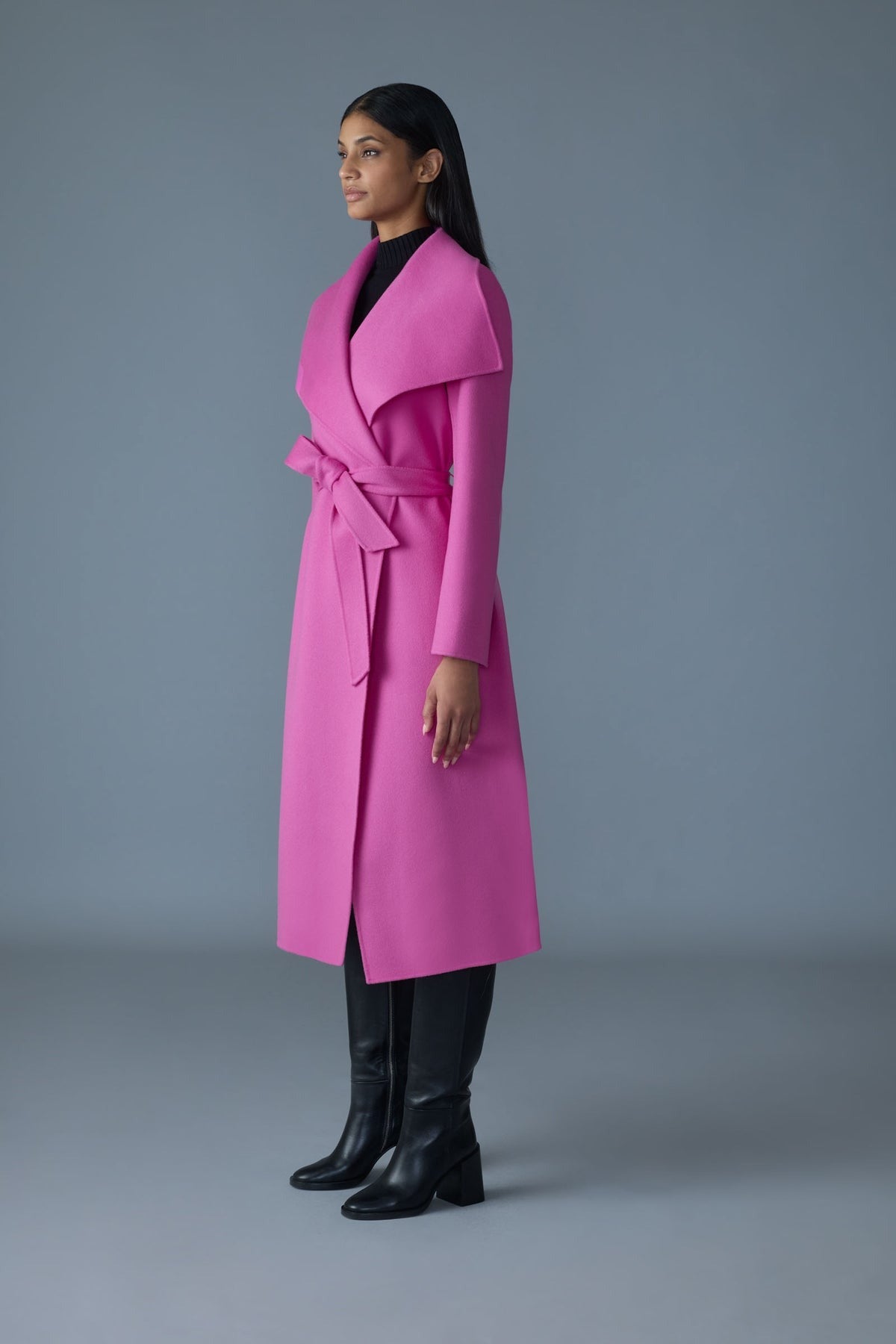MACKAGE MAI - CN - Double - Face Wool Wrap Coat - Boutique Bubbles