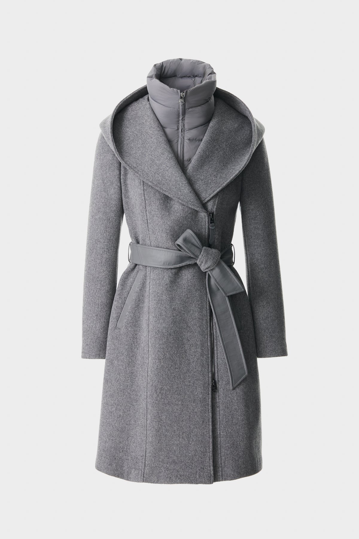 MACKAGE SHIA - SLB - 2 - in - 1 Double - Face Wool Coat With Removable Bib - Boutique Bubbles