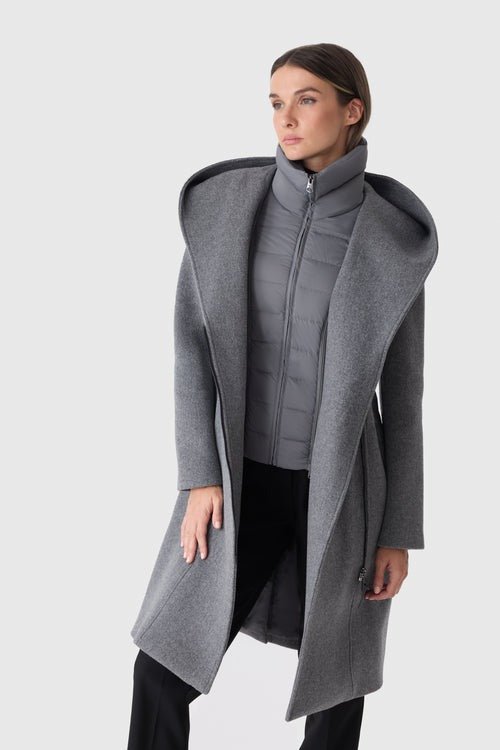 MACKAGE SHIA - SLB - 2 - in - 1 Double - Face Wool Coat With Removable Bib - Boutique Bubbles