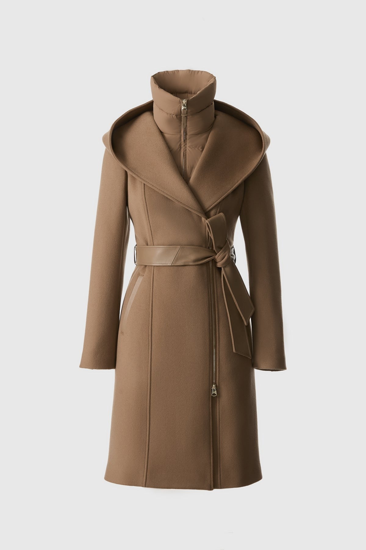 MACKAGE SHIA - SLB - 2 - in - 1 Double - Face Wool Coat With Removable Bib - Boutique Bubbles